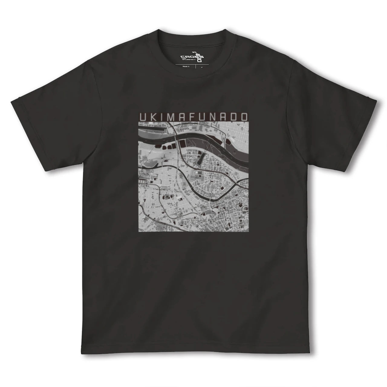 【浮間舟渡(東京都)】地図柄ヘビーウェイトTシャツ