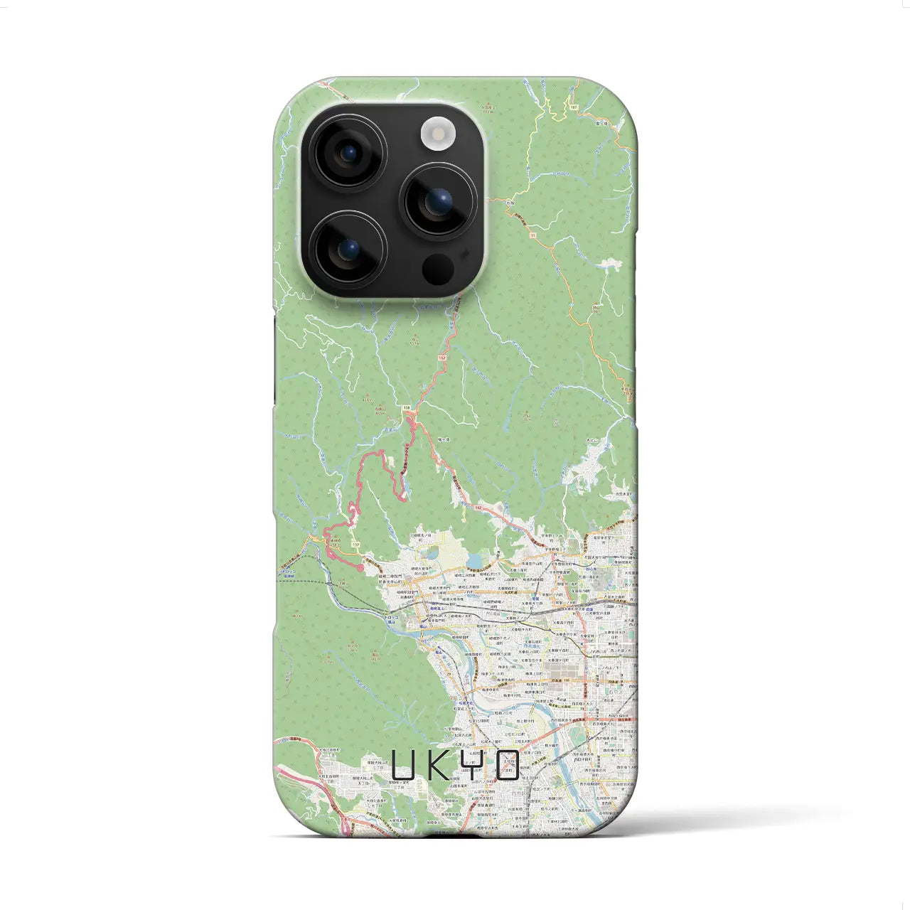 【右京(京都府)】地図柄iPhoneケース(バックカバータイプ)