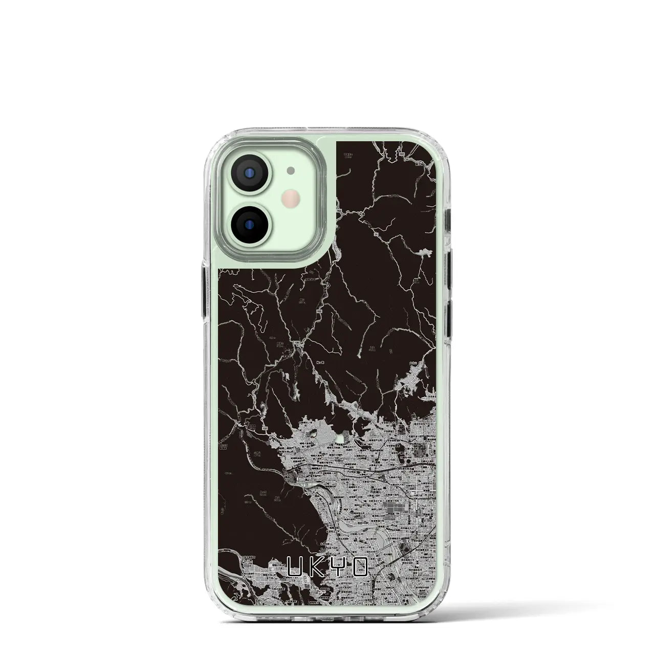 【右京(京都府)】地図柄iPhoneケース(MagSafeタイプ)