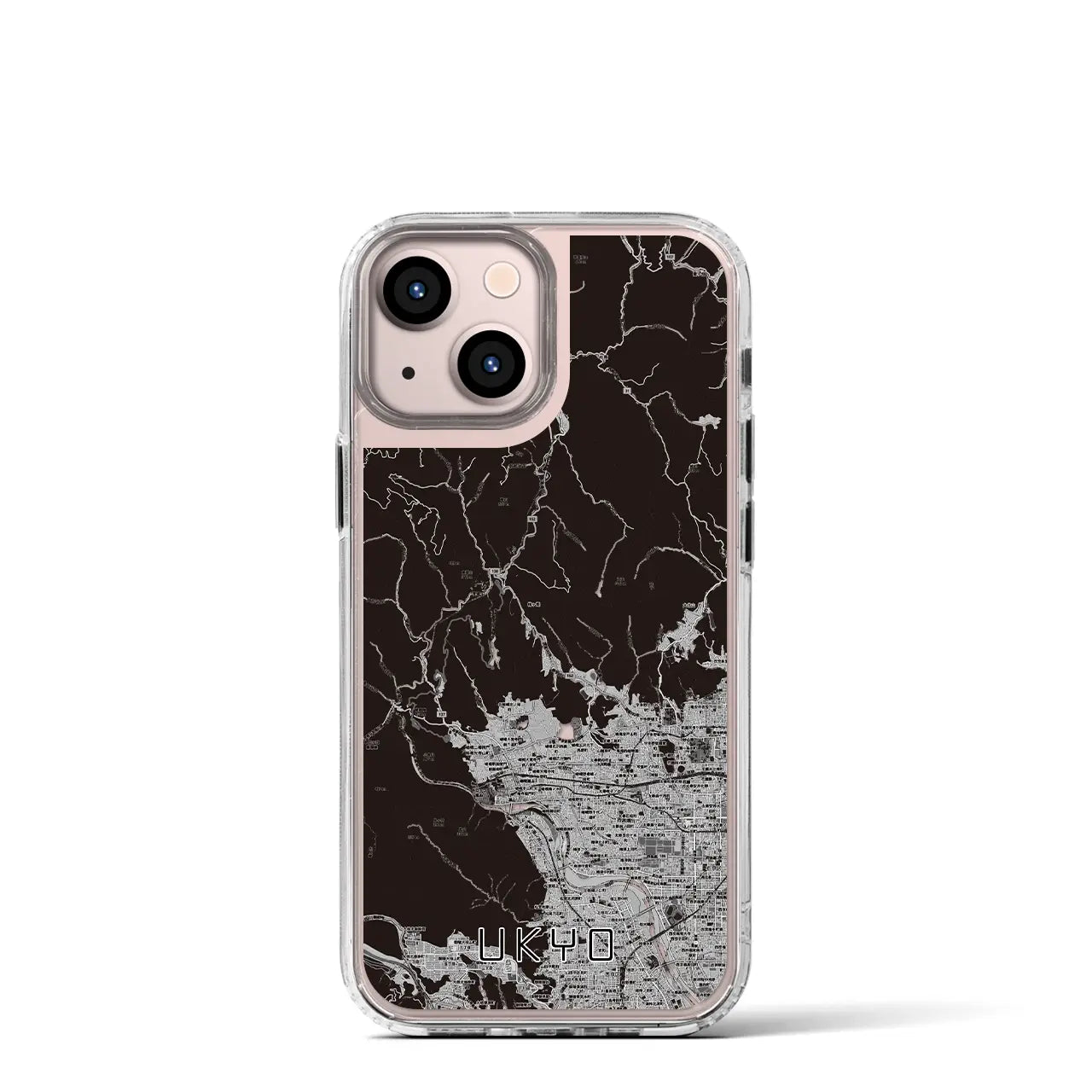 【右京(京都府)】地図柄iPhoneケース(MagSafeタイプ)
