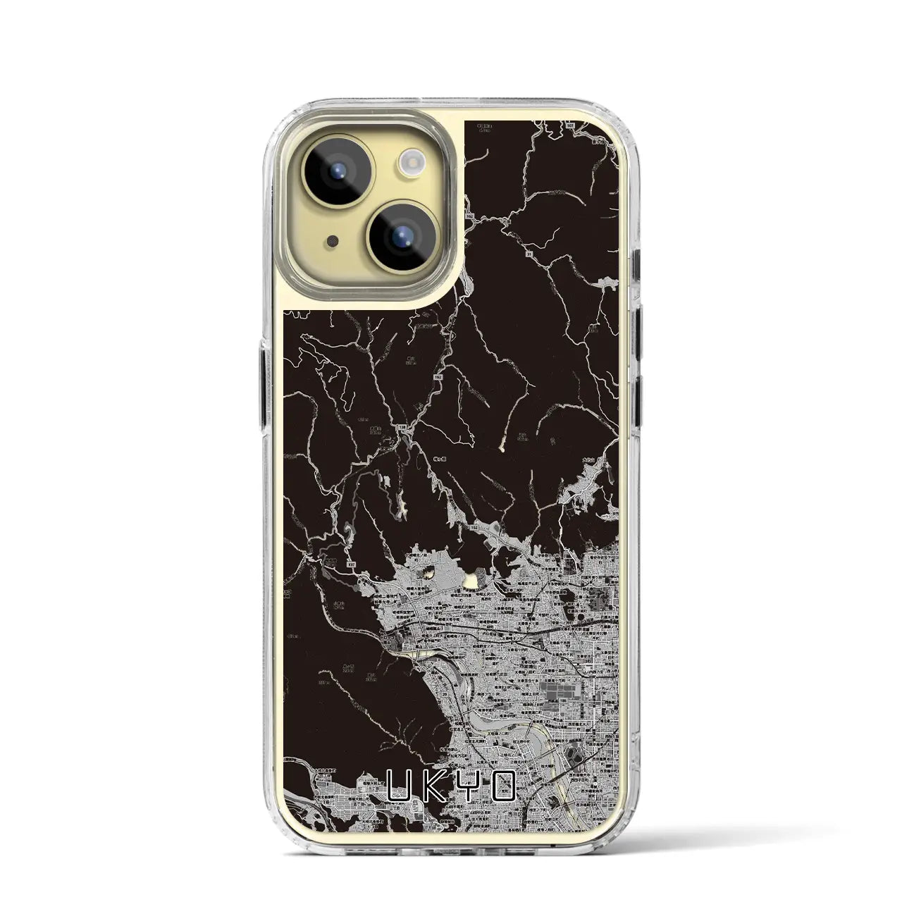 【右京(京都府)】地図柄iPhoneケース(MagSafeタイプ)
