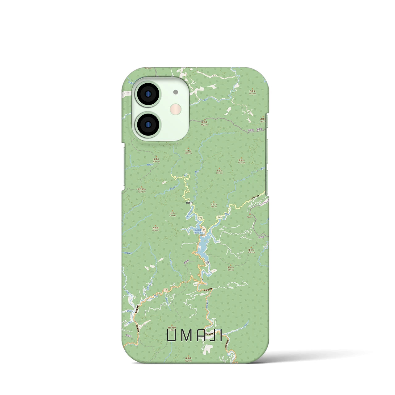 【馬路(高知県)】地図柄iPhoneケース(バックカバータイプ)