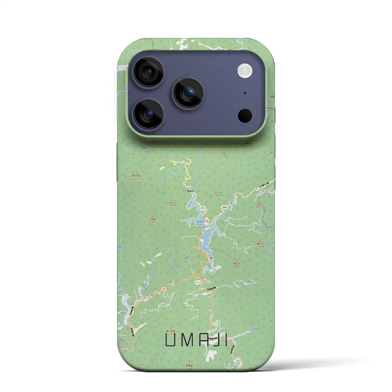 【馬路(高知県)】地図柄iPhoneケース(バックカバータイプ)