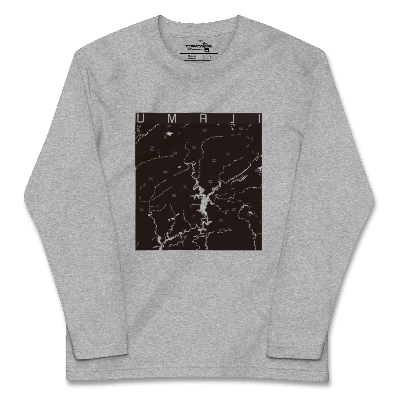 【馬路(高知県)】地図柄ロングスリーブTシャツ