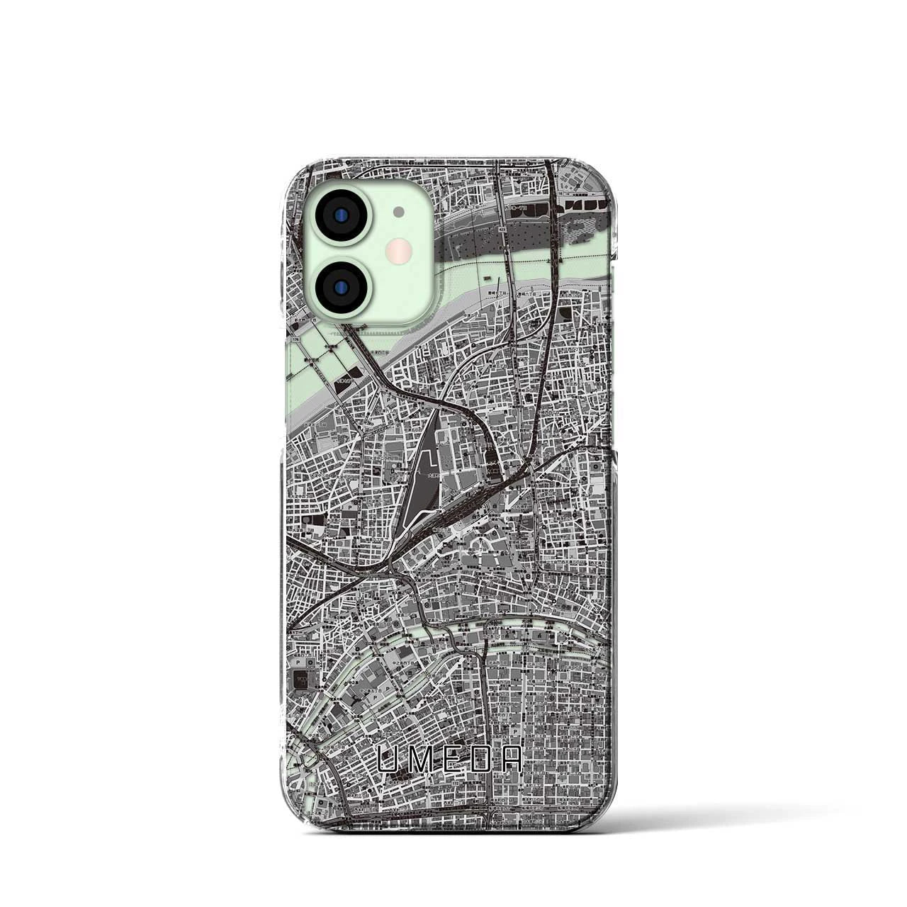 【梅田(大阪府)】地図柄iPhoneケース(クリアタイプ)