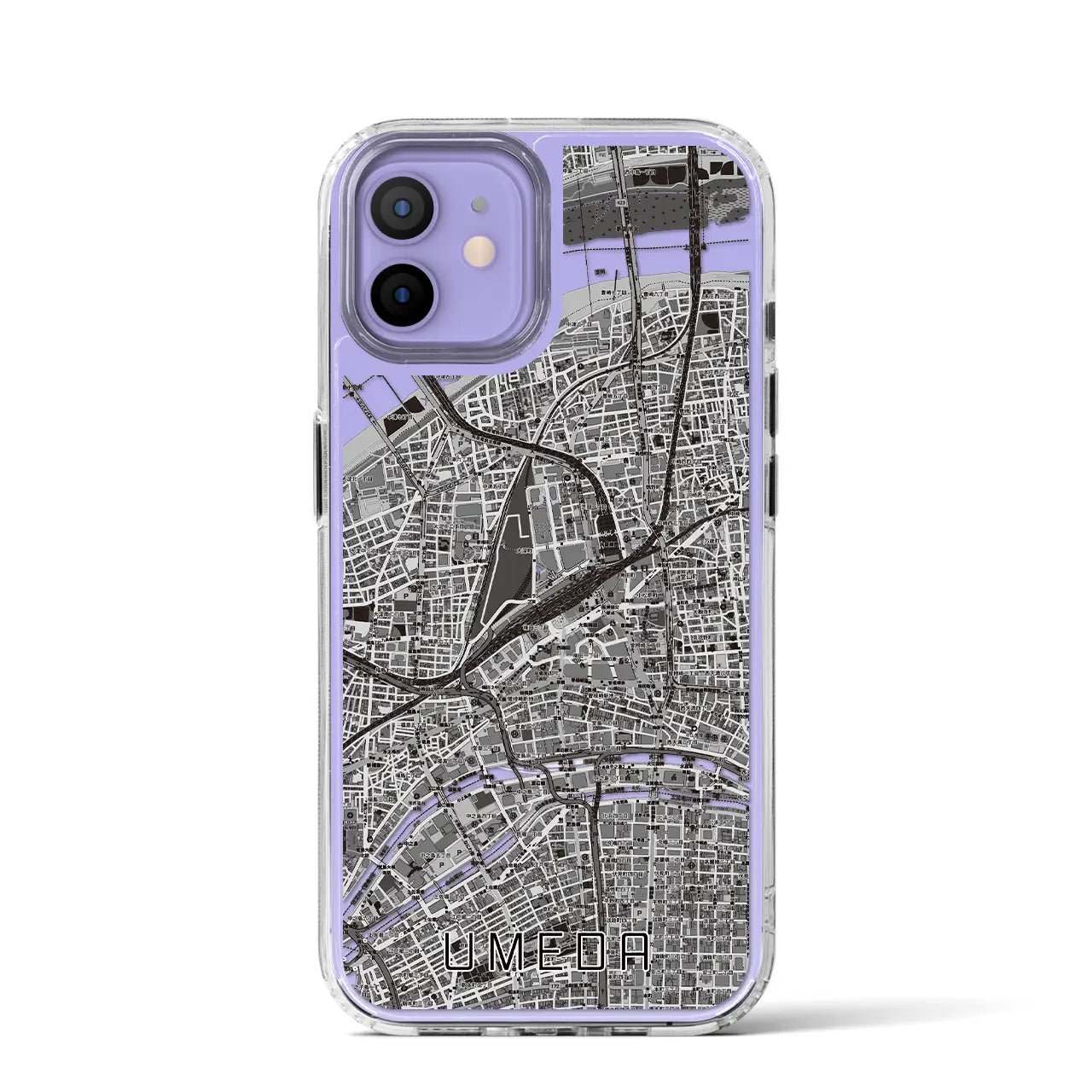 【梅田(大阪府)】地図柄iPhoneケース(MagSafeタイプ)