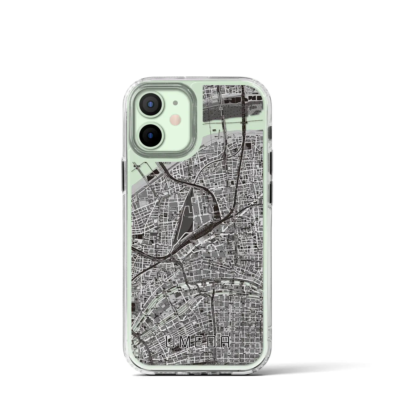 【梅田(大阪府)】地図柄iPhoneケース(MagSafeタイプ)