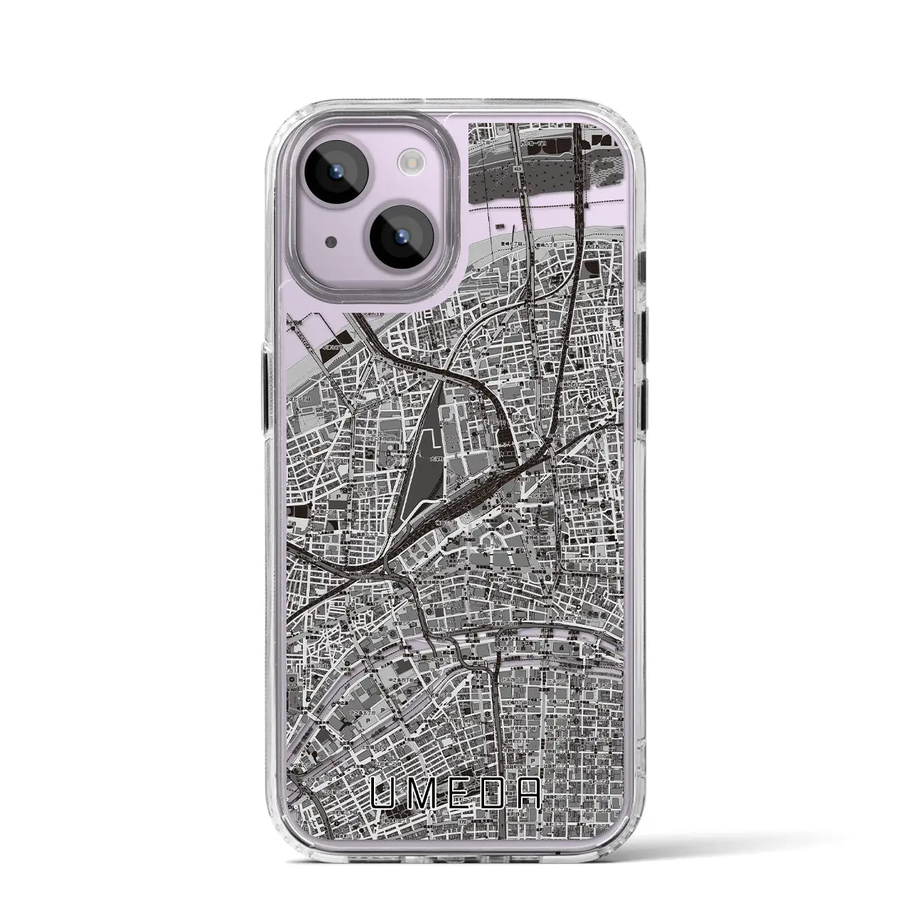 【梅田(大阪府)】地図柄iPhoneケース(MagSafeタイプ)