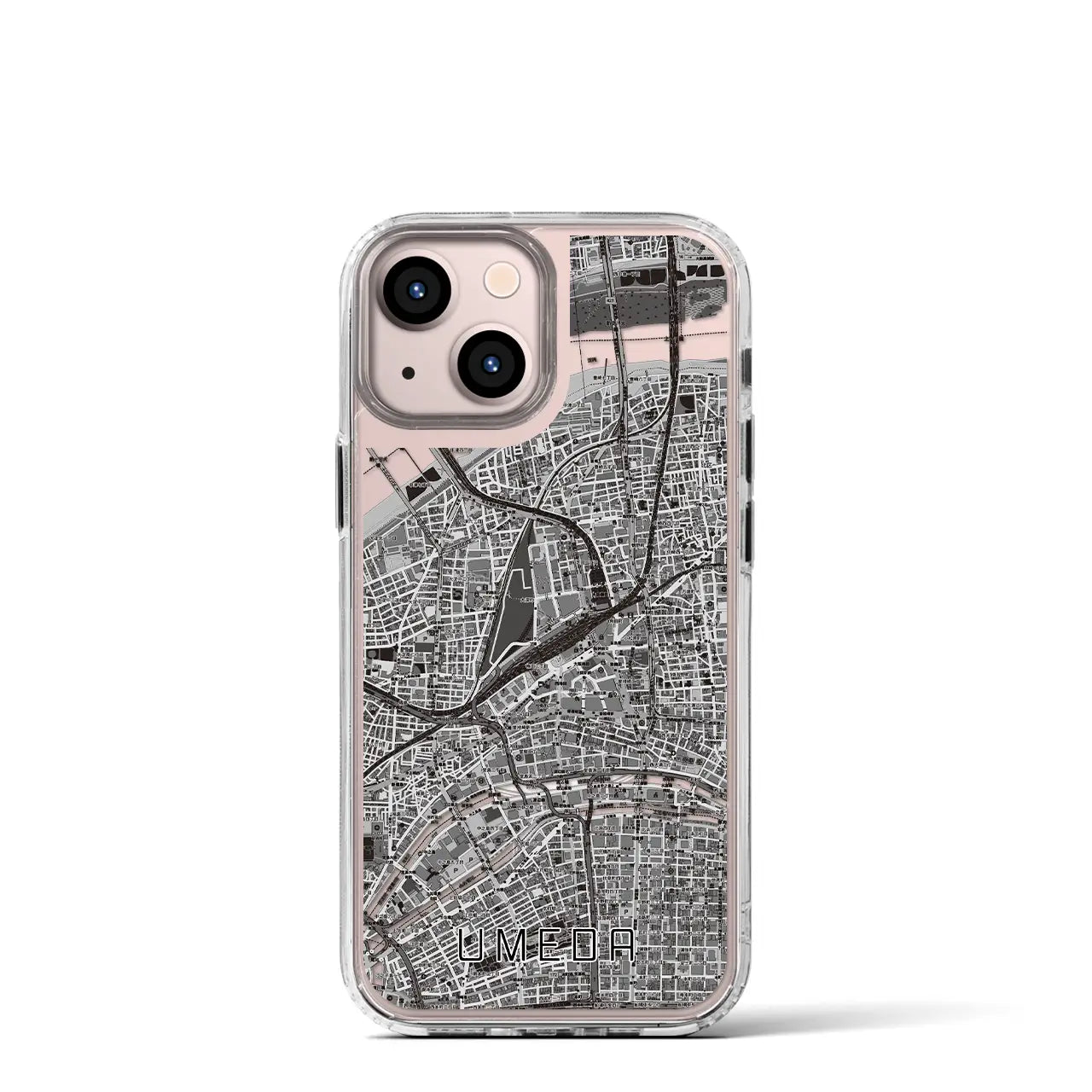 【梅田(大阪府)】地図柄iPhoneケース(MagSafeタイプ)