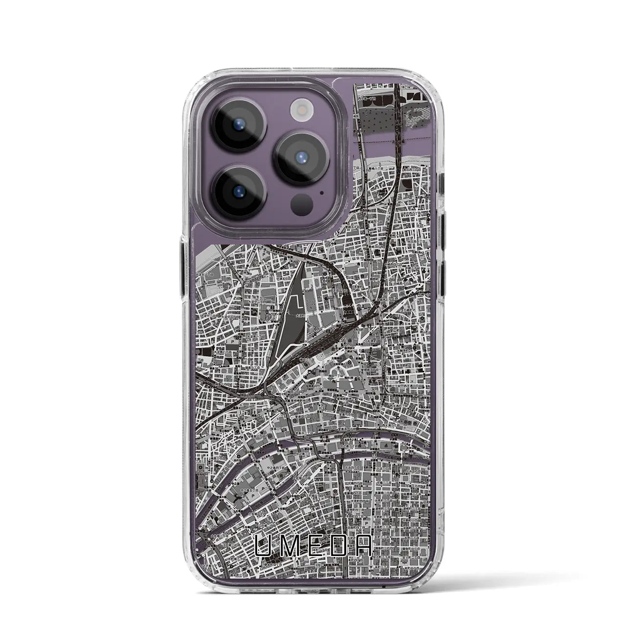 【梅田(大阪府)】地図柄iPhoneケース(MagSafeタイプ)