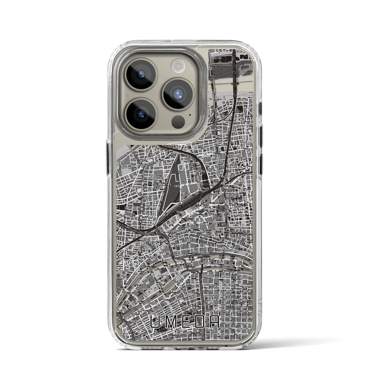 【梅田(大阪府)】地図柄iPhoneケース(MagSafeタイプ)