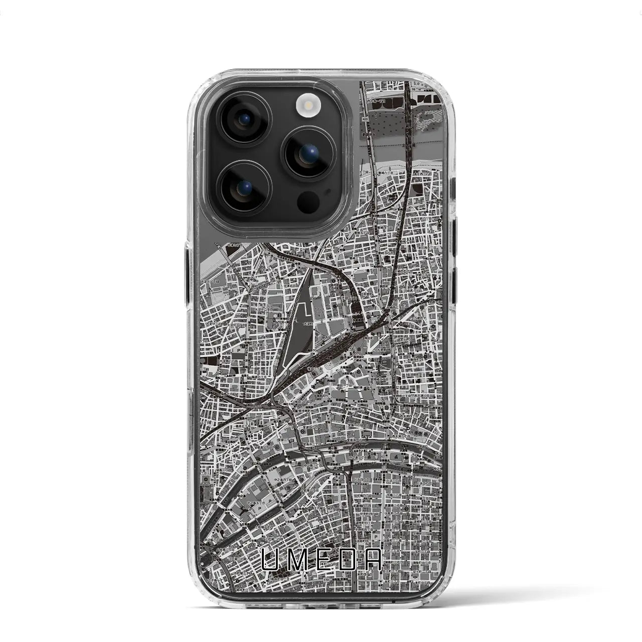 【梅田(大阪府)】地図柄iPhoneケース(MagSafeタイプ)