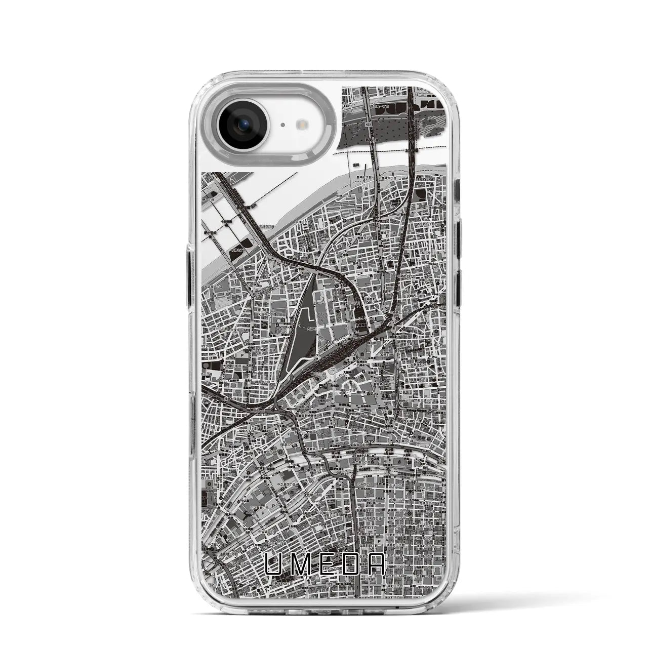 【梅田(大阪府)】地図柄iPhoneケース(MagSafeタイプ)