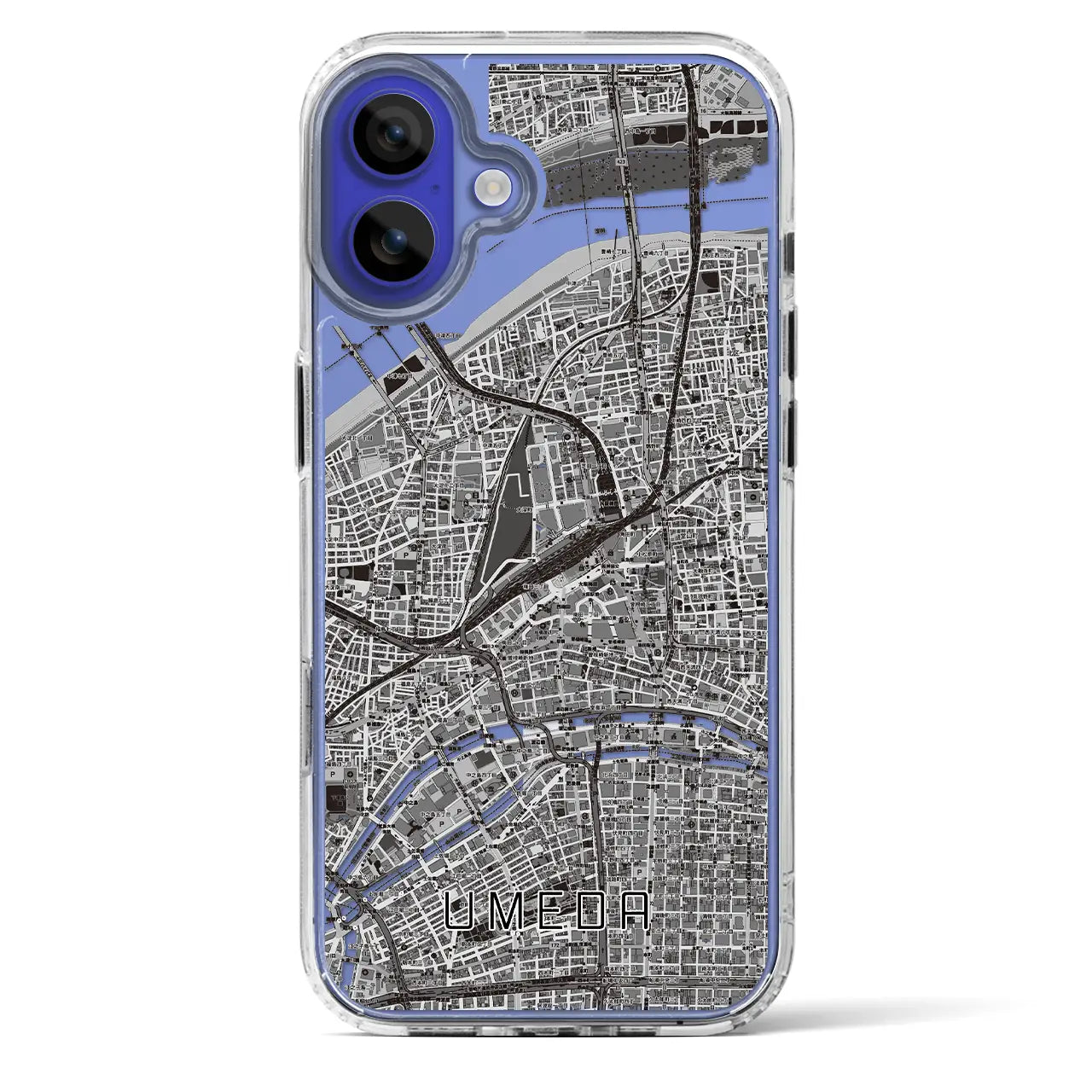 【梅田(大阪府)】地図柄iPhoneケース(MagSafeタイプ)