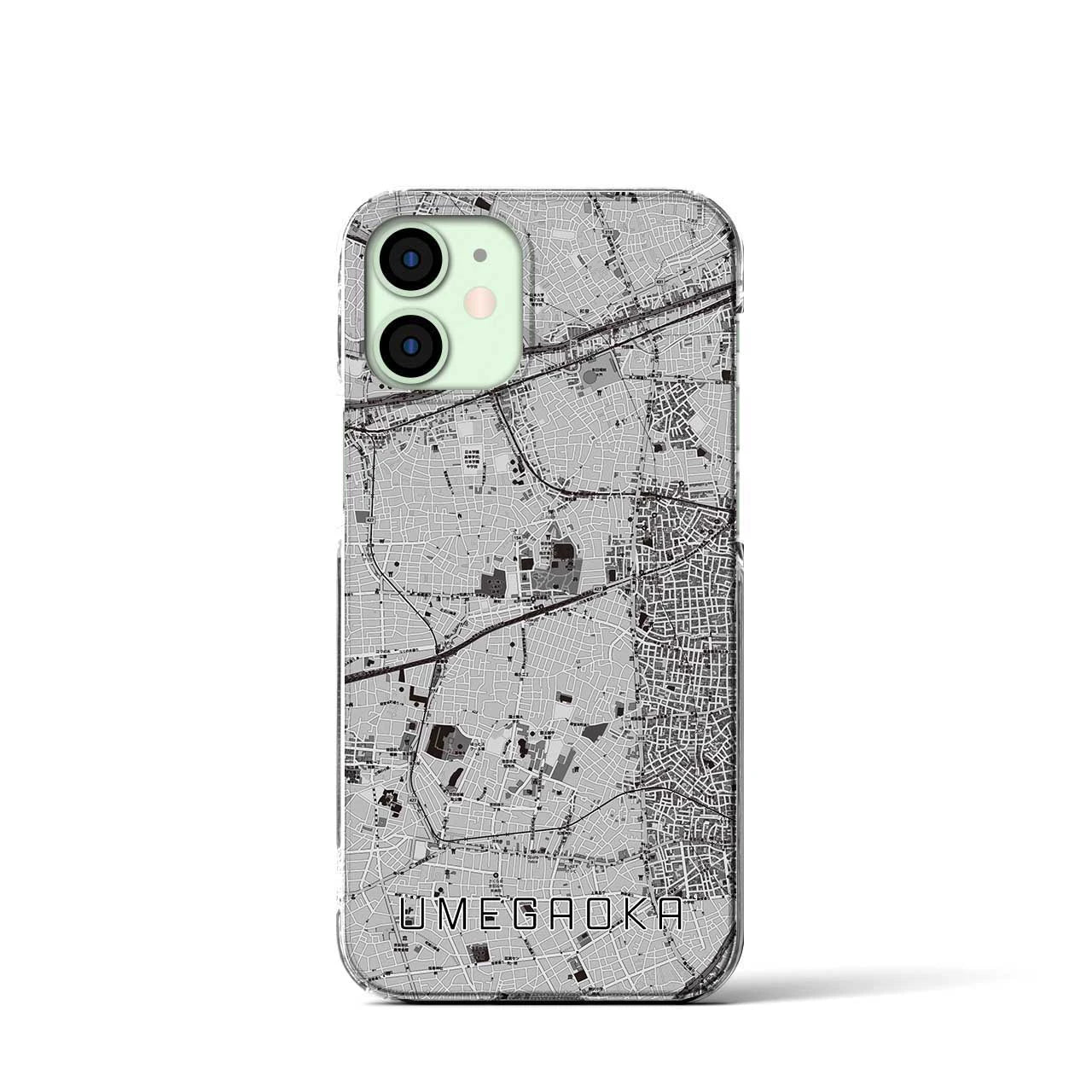 【梅ヶ丘(東京都)】地図柄iPhoneケース(クリアタイプ)