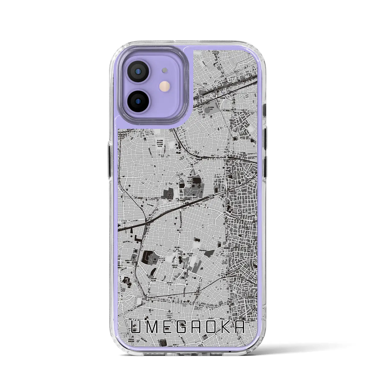 【梅ヶ丘(東京都)】地図柄iPhoneケース(MagSafeタイプ)