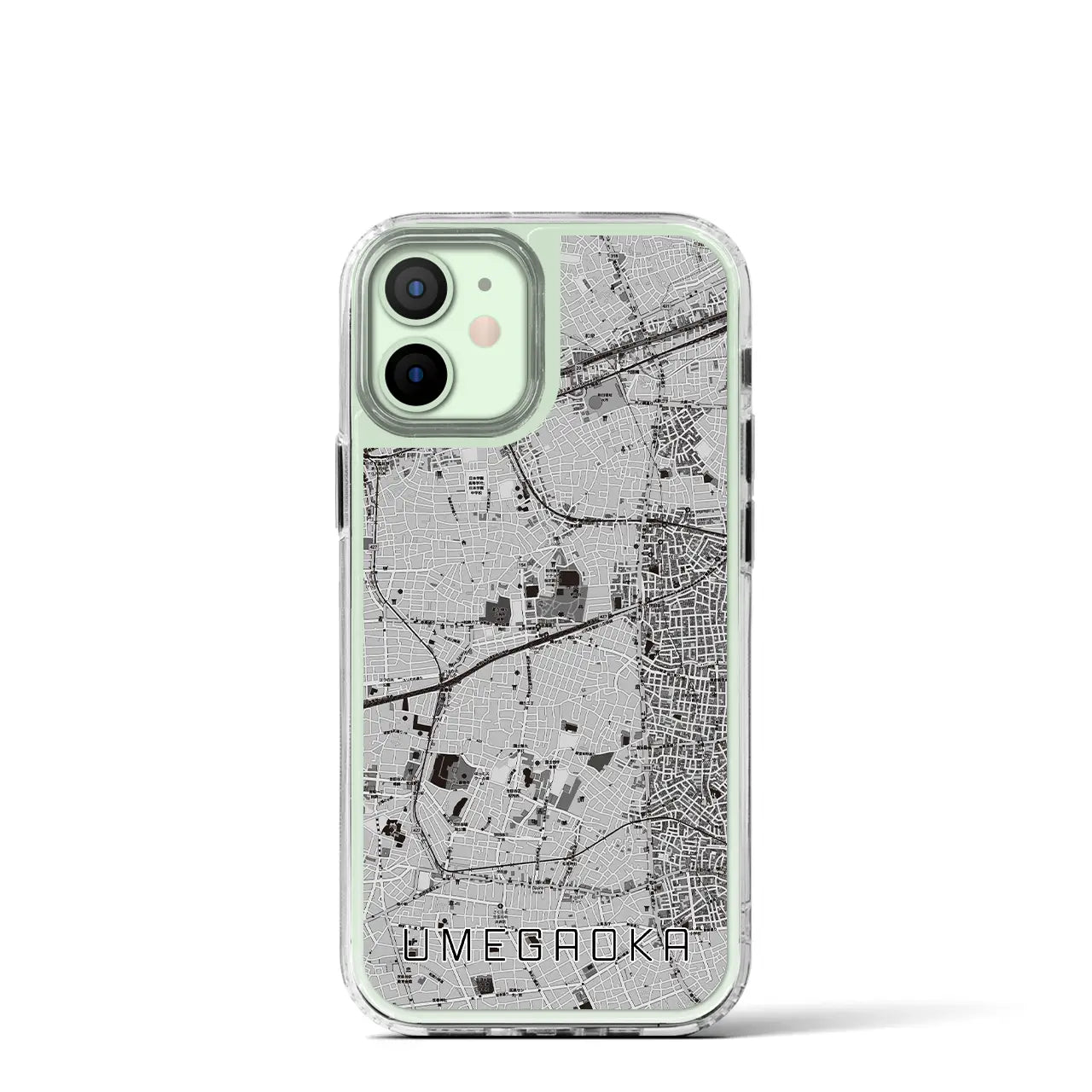 【梅ヶ丘(東京都)】地図柄iPhoneケース(MagSafeタイプ)