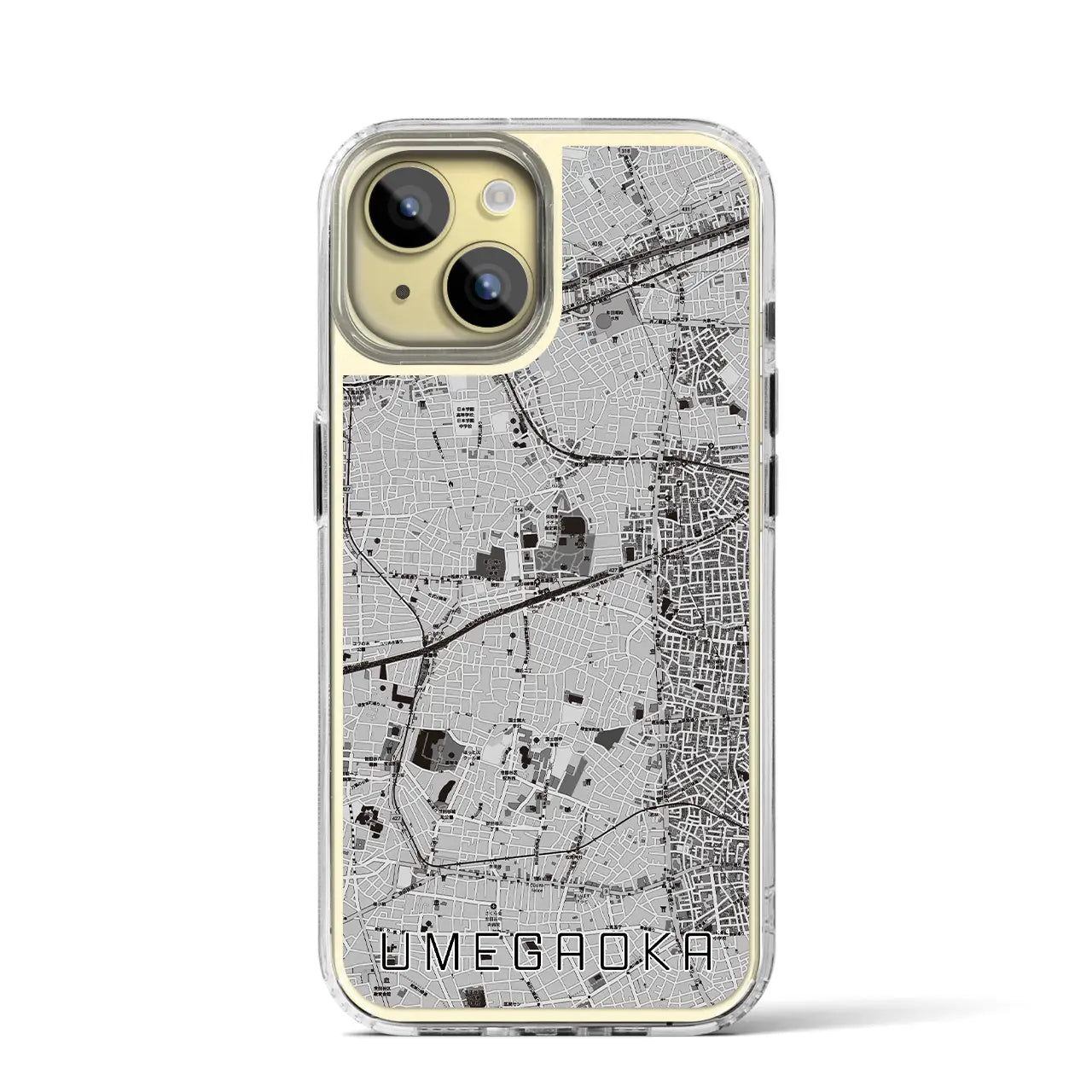 【梅ヶ丘(東京都)】地図柄iPhoneケース(MagSafeタイプ)