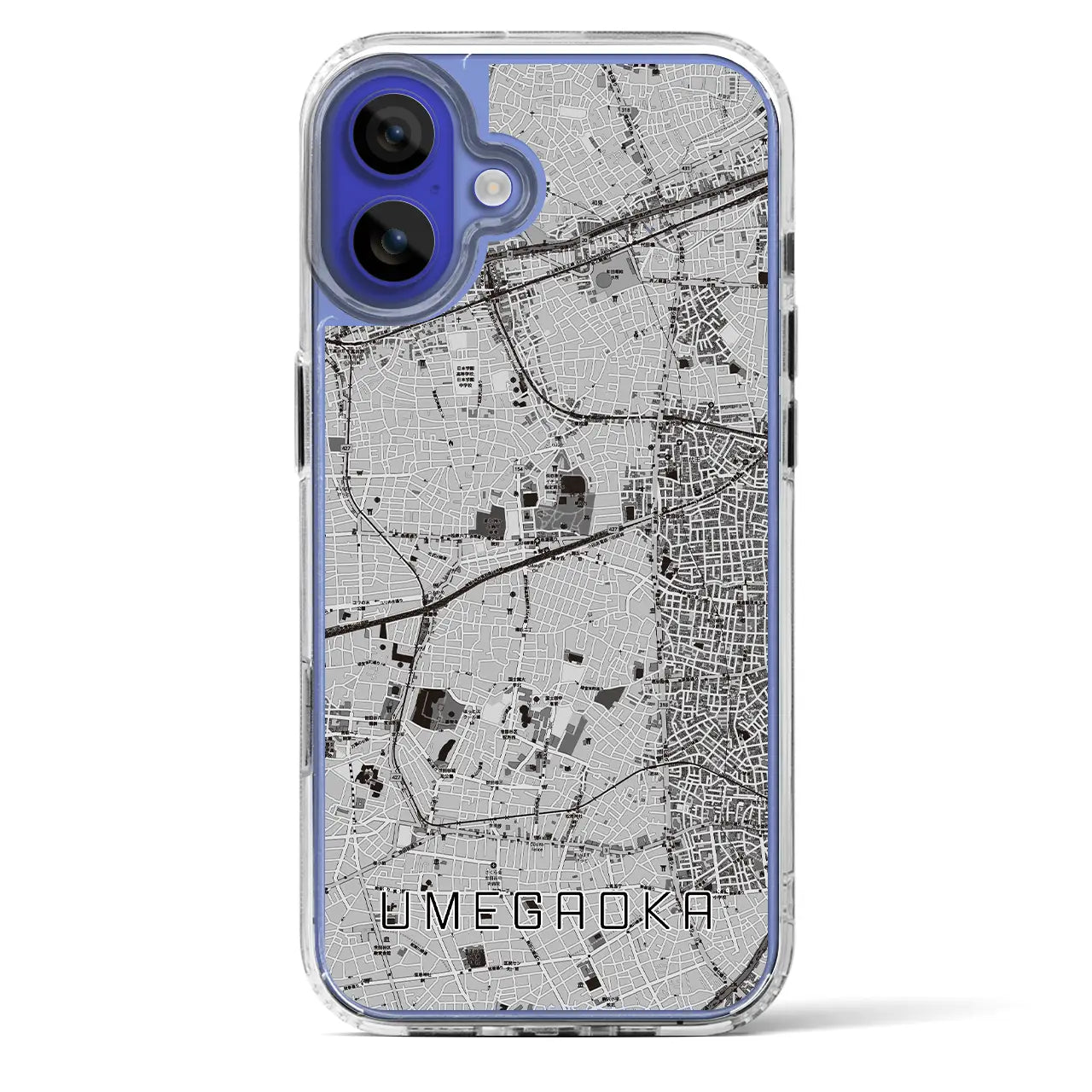 【梅ヶ丘(東京都)】地図柄iPhoneケース(MagSafeタイプ)