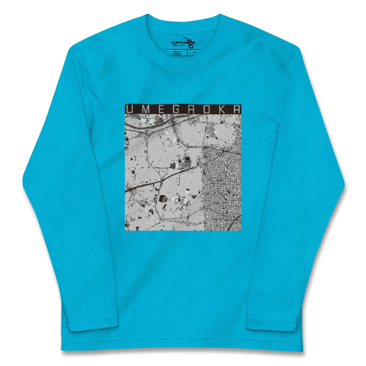 【梅ヶ丘(東京都)】地図柄ロングスリーブTシャツ