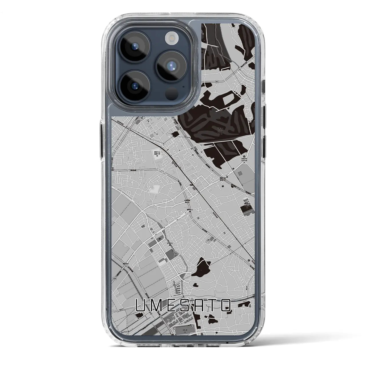 【梅郷(千葉県)】地図柄iPhoneケース(MagSafeタイプ)