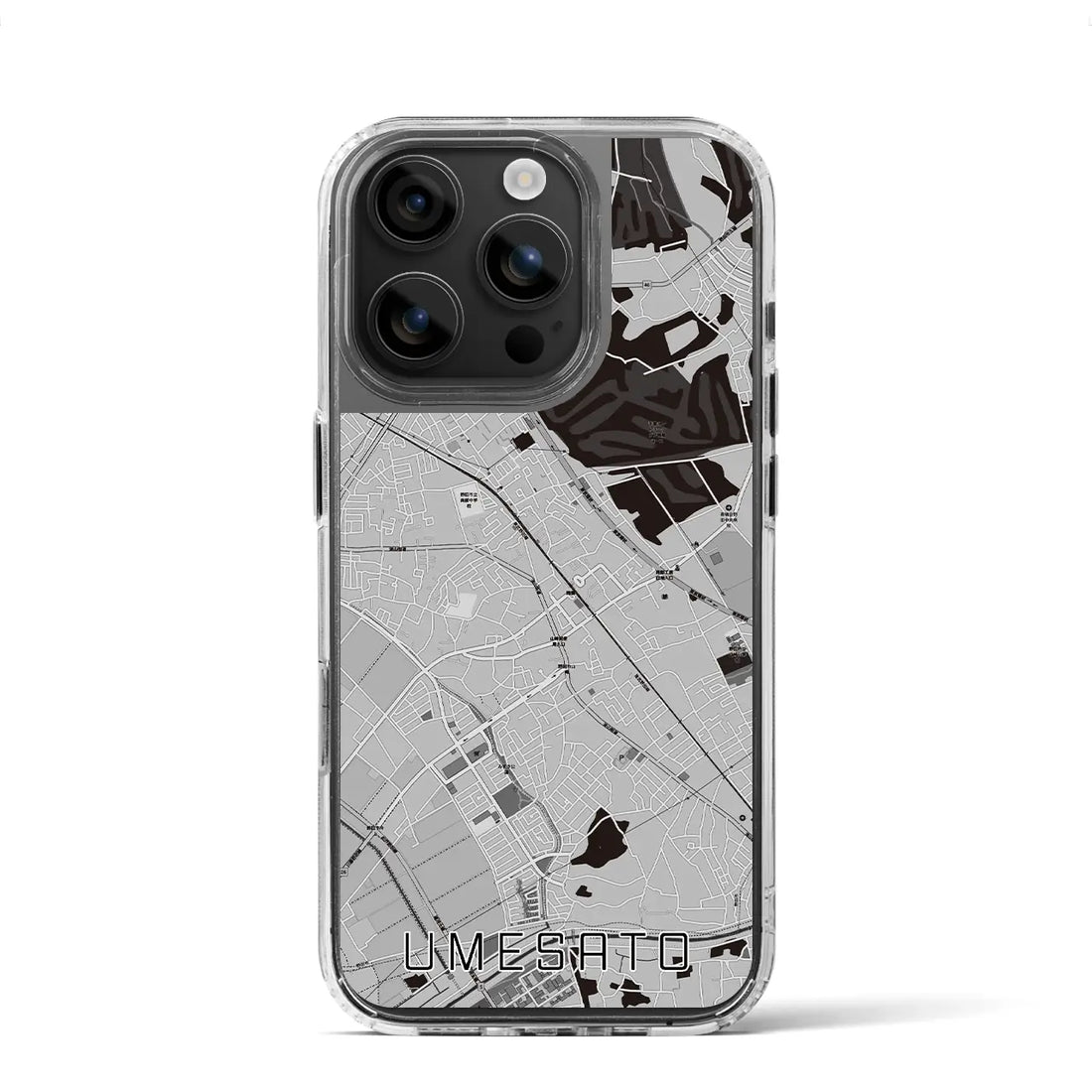 【梅郷(千葉県)】地図柄iPhoneケース(MagSafeタイプ)