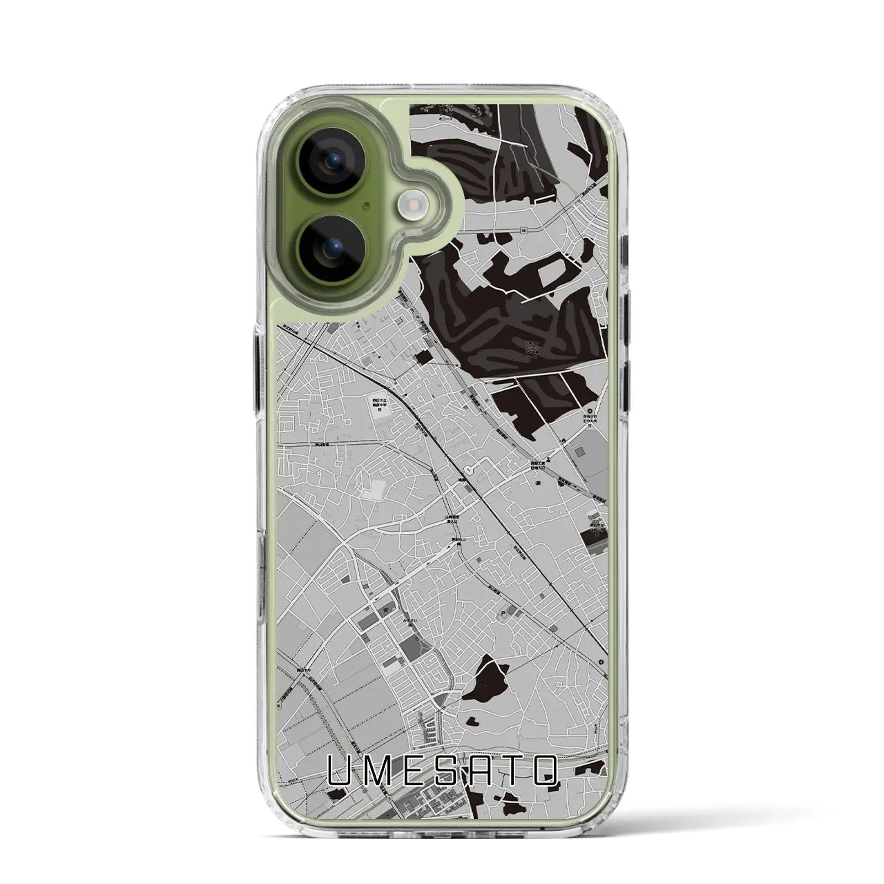 【梅郷(千葉県)】地図柄iPhoneケース(MagSafeタイプ)