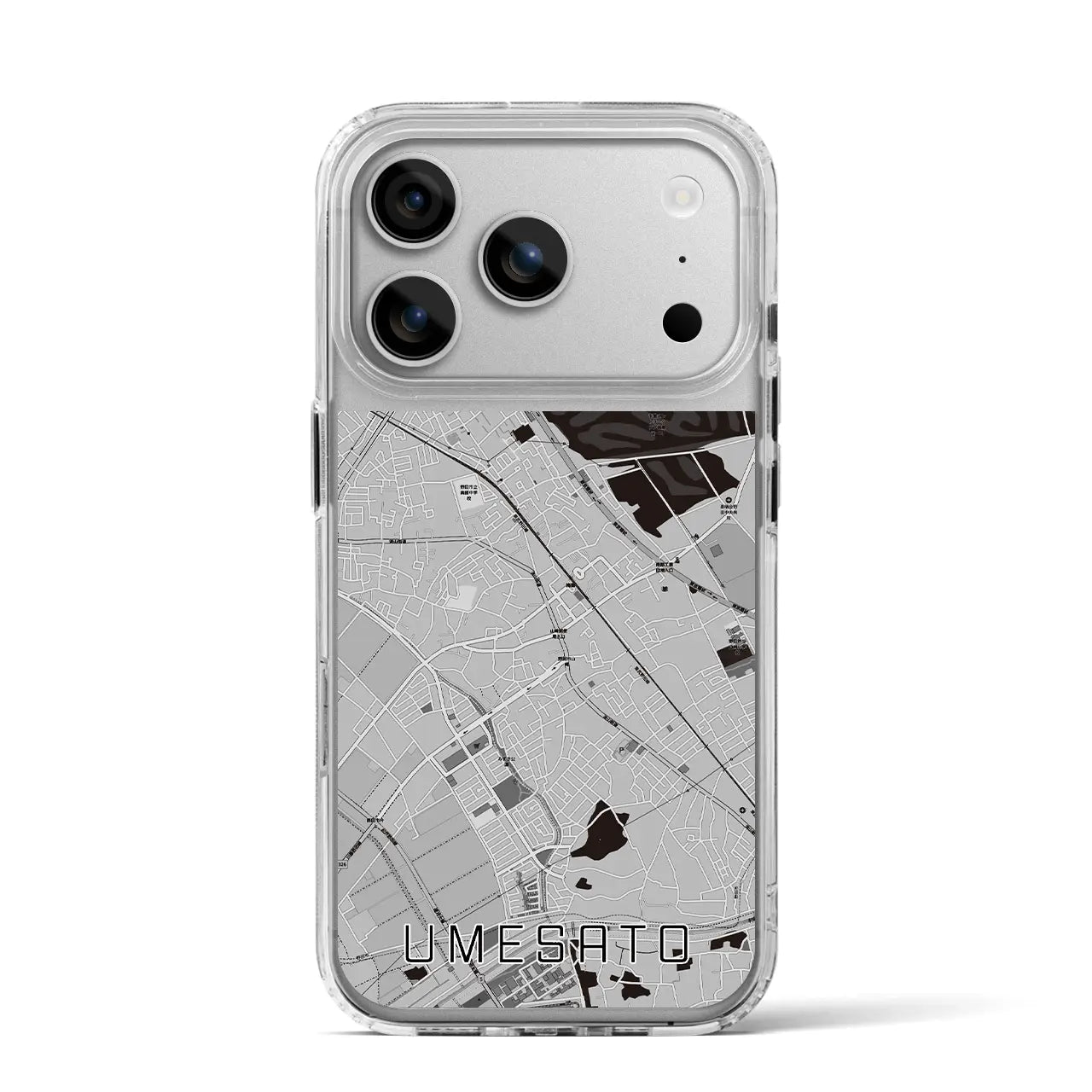 【梅郷(千葉県)】地図柄iPhoneケース(MagSafeタイプ)