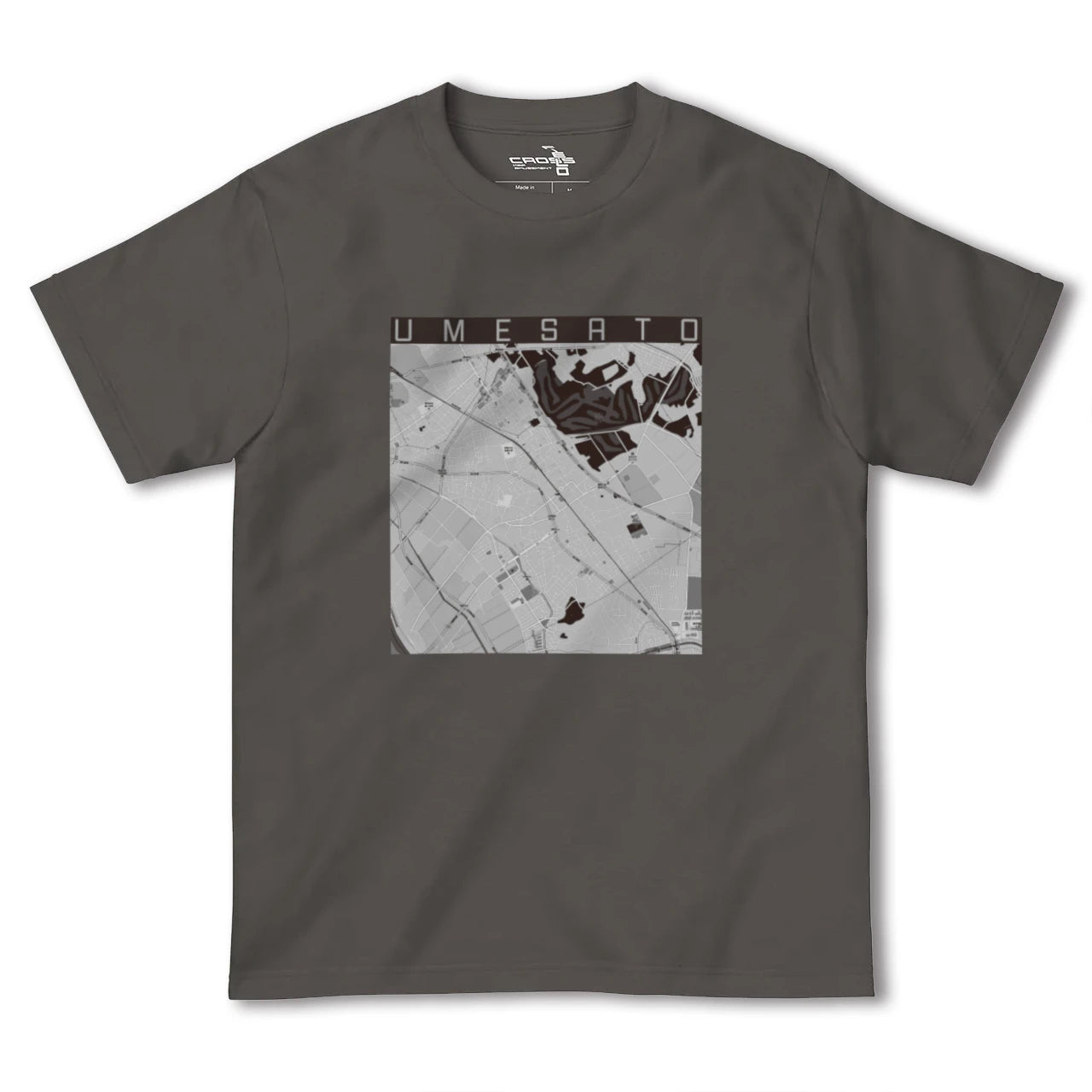 【梅郷(千葉県)】地図柄ヘビーウェイトTシャツ