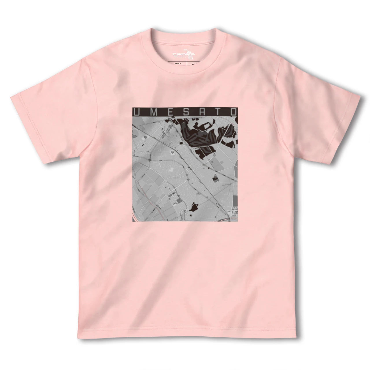 【梅郷(千葉県)】地図柄ヘビーウェイトTシャツ