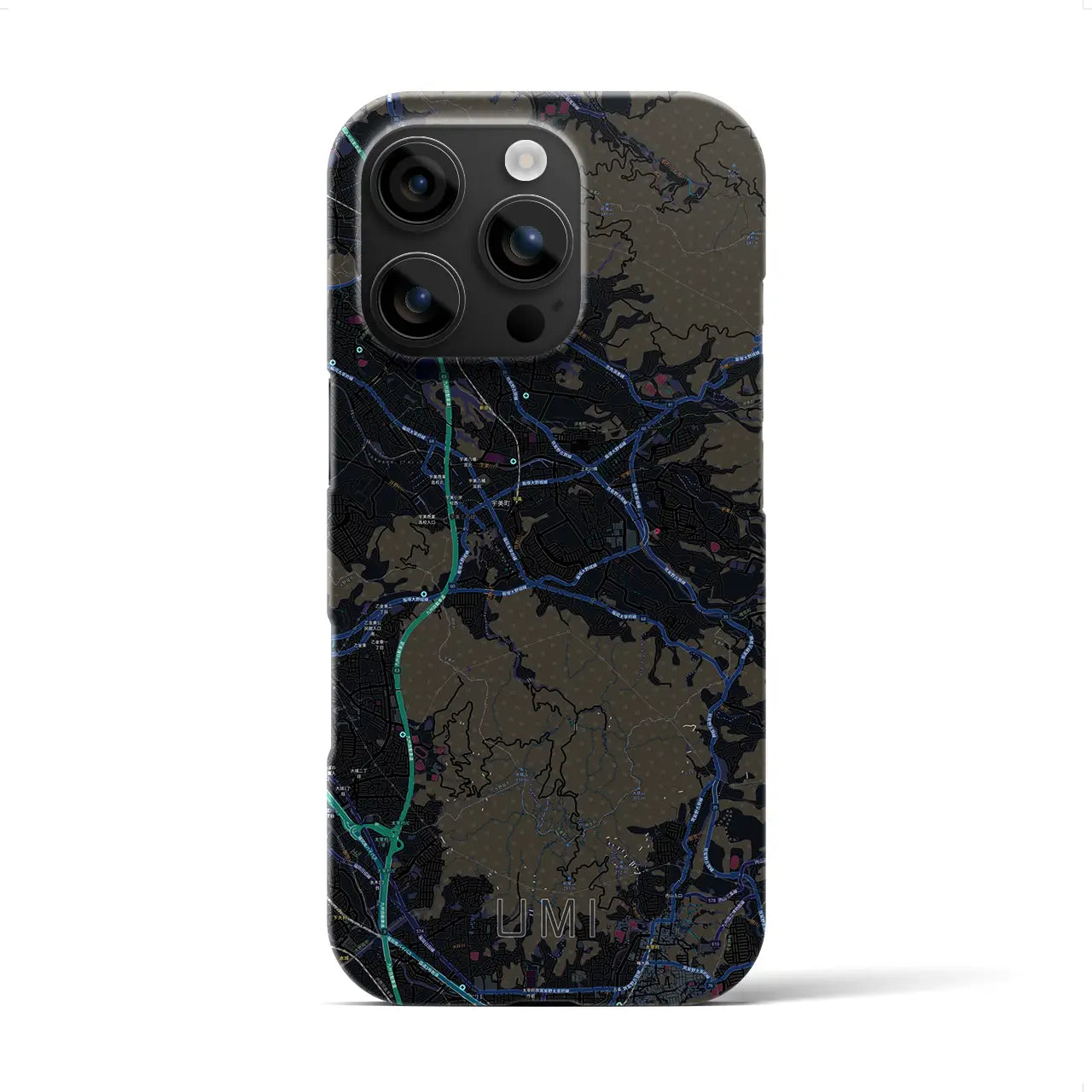 【宇美(福岡県)】地図柄iPhoneケース(バックカバータイプ)