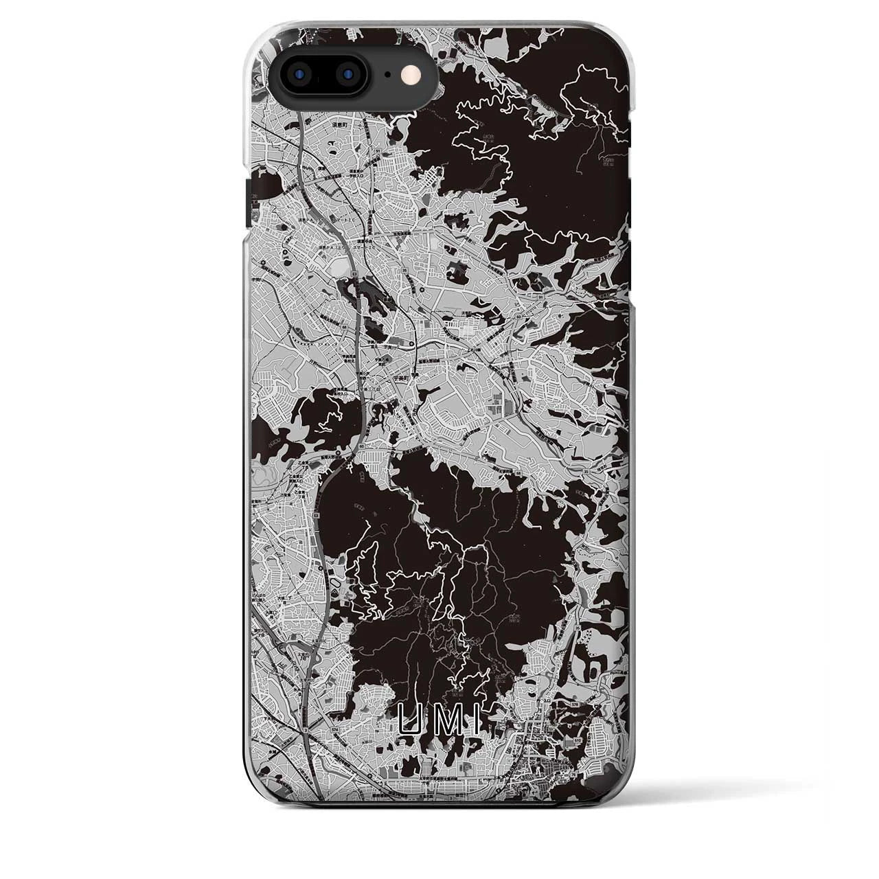 【宇美(福岡県)】地図柄iPhoneケース(クリアタイプ)