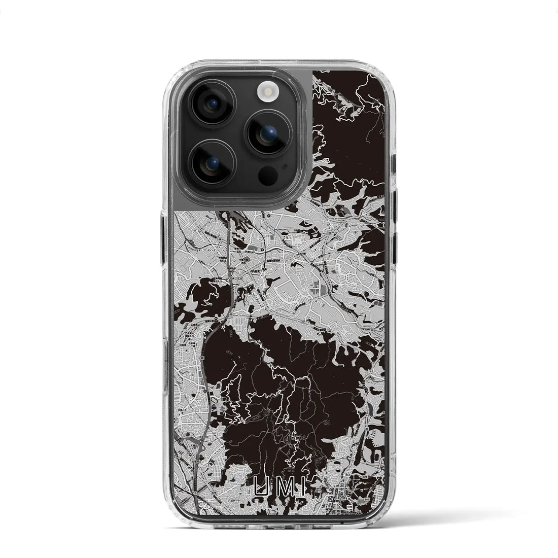 【宇美(福岡県)】地図柄iPhoneケース(MagSafeタイプ)