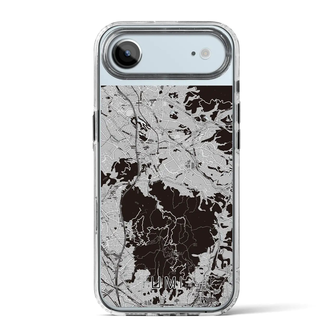 【宇美(福岡県)】地図柄iPhoneケース(MagSafeタイプ)