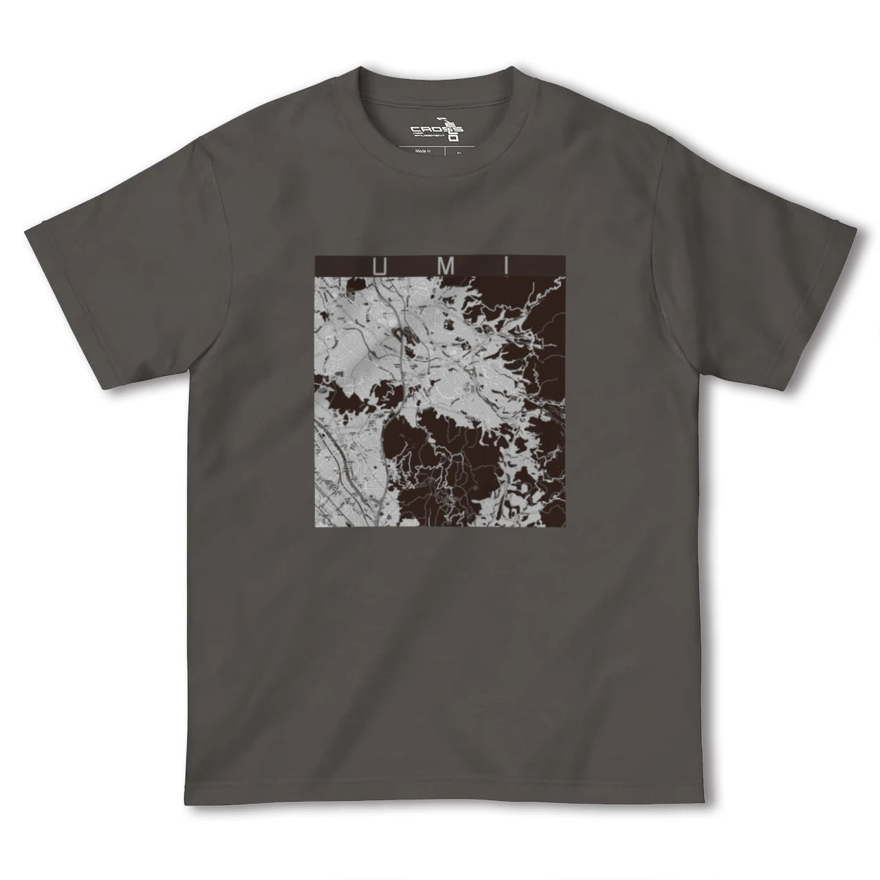 【宇美(福岡県)】地図柄ヘビーウェイトTシャツ