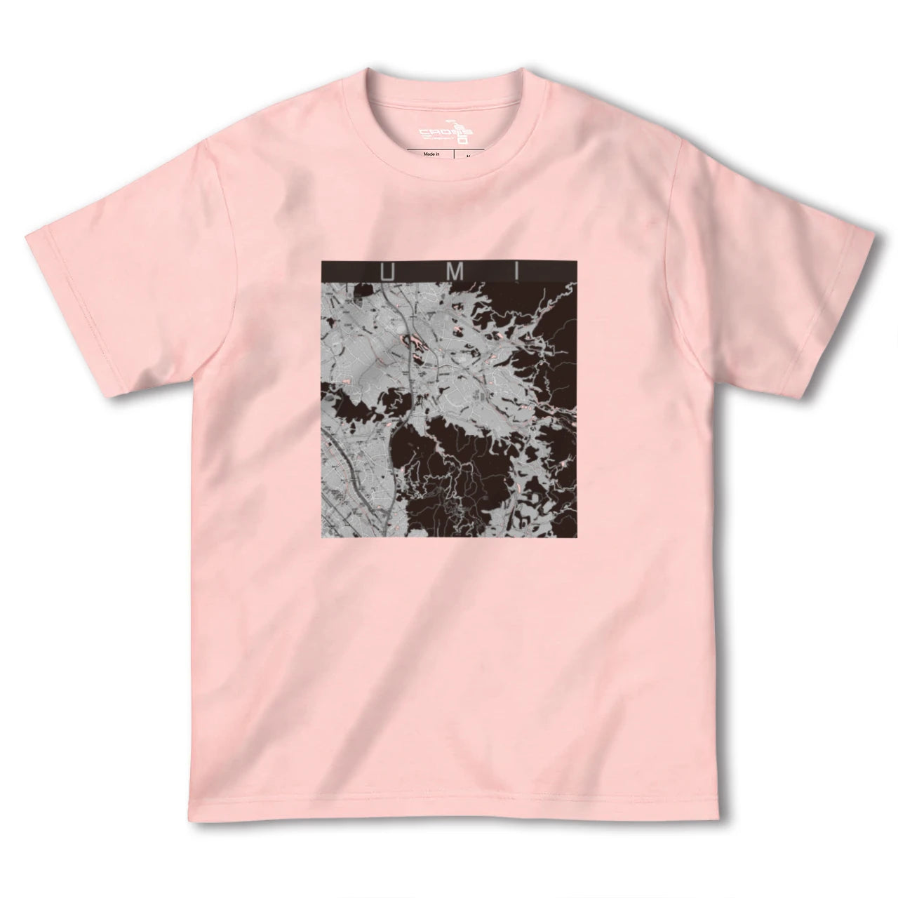 【宇美(福岡県)】地図柄ヘビーウェイトTシャツ