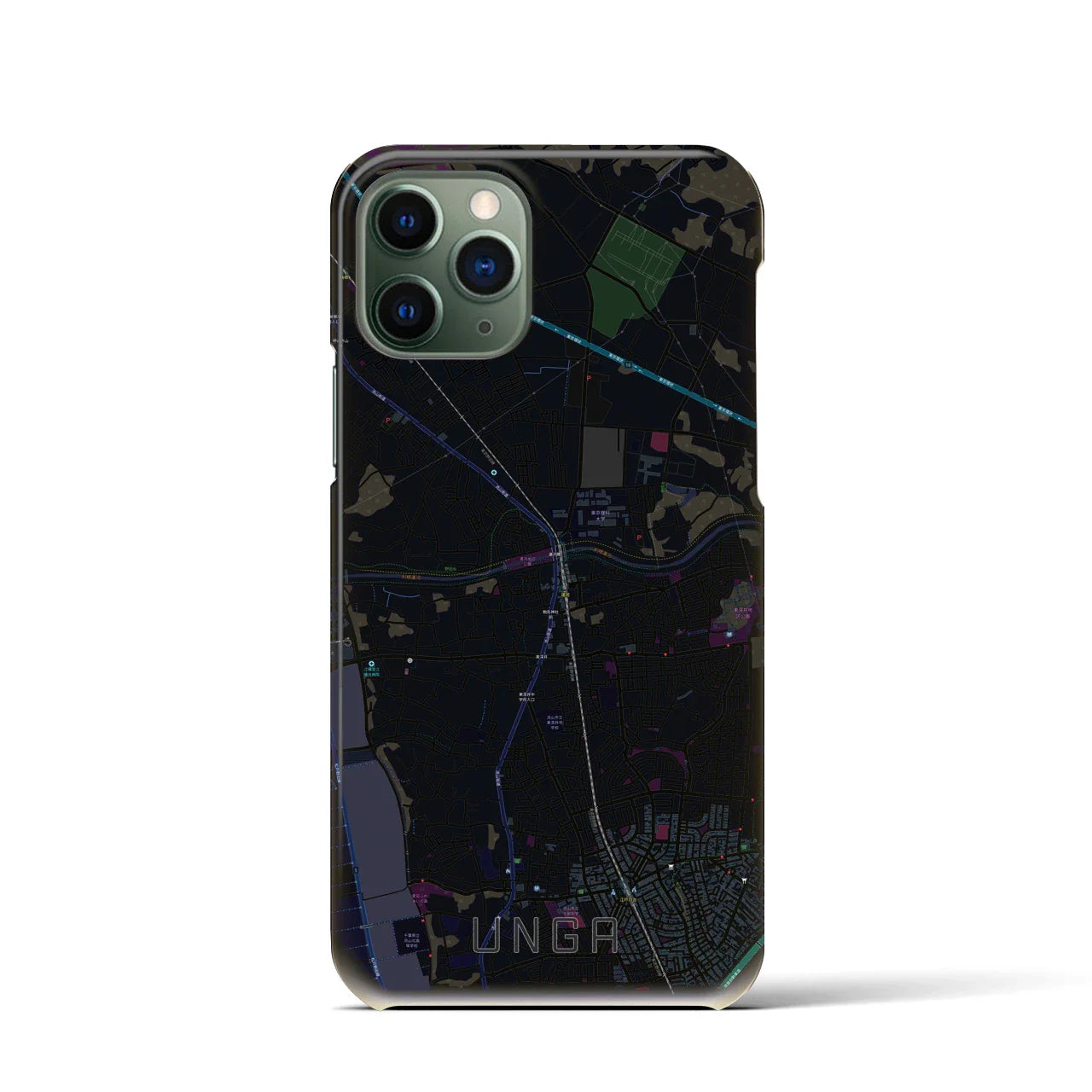 【運河(千葉県)】地図柄iPhoneケース(バックカバータイプ)