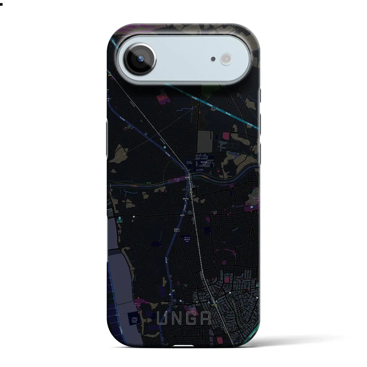 【運河(千葉県)】地図柄iPhoneケース(バックカバータイプ)