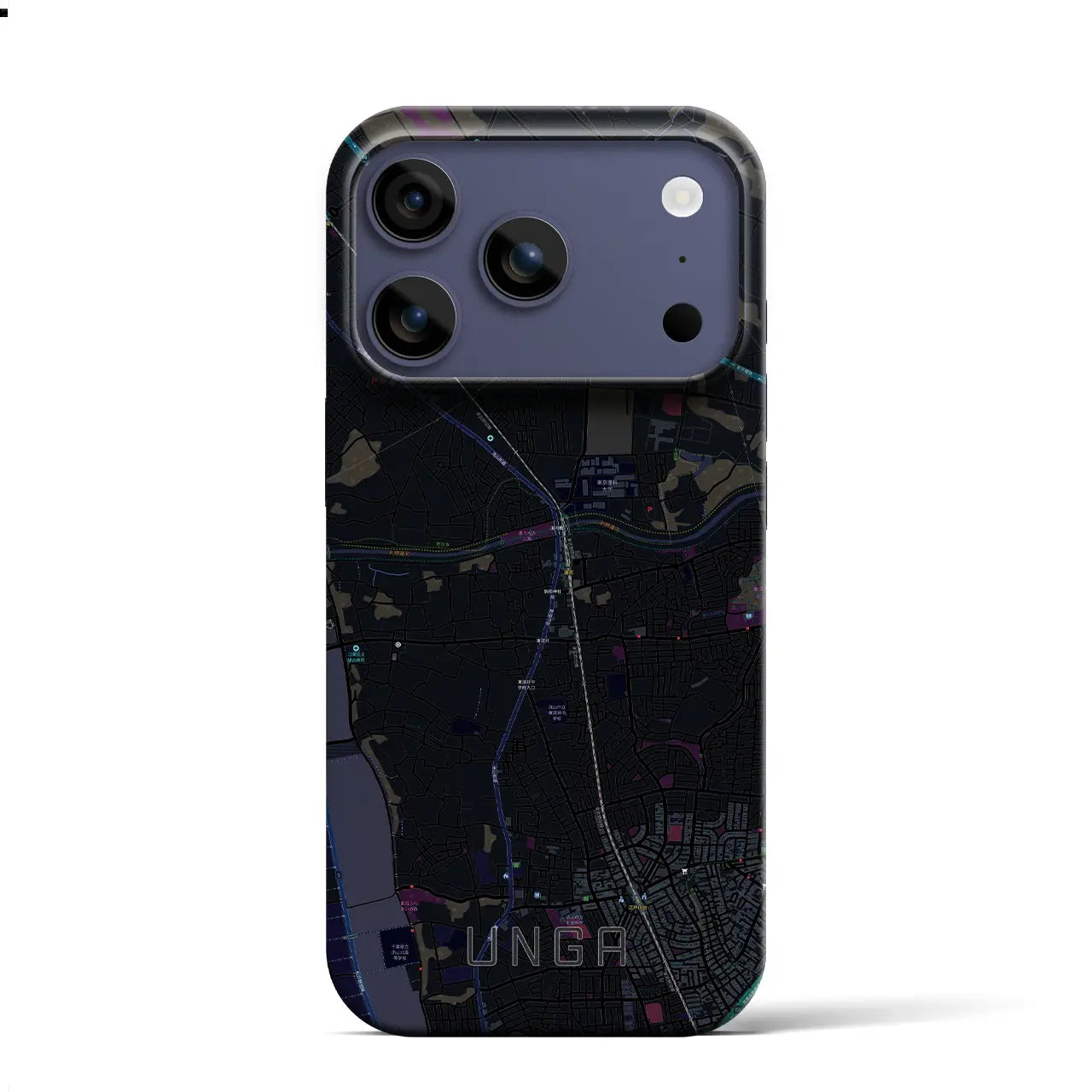 【運河(千葉県)】地図柄iPhoneケース(バックカバータイプ)