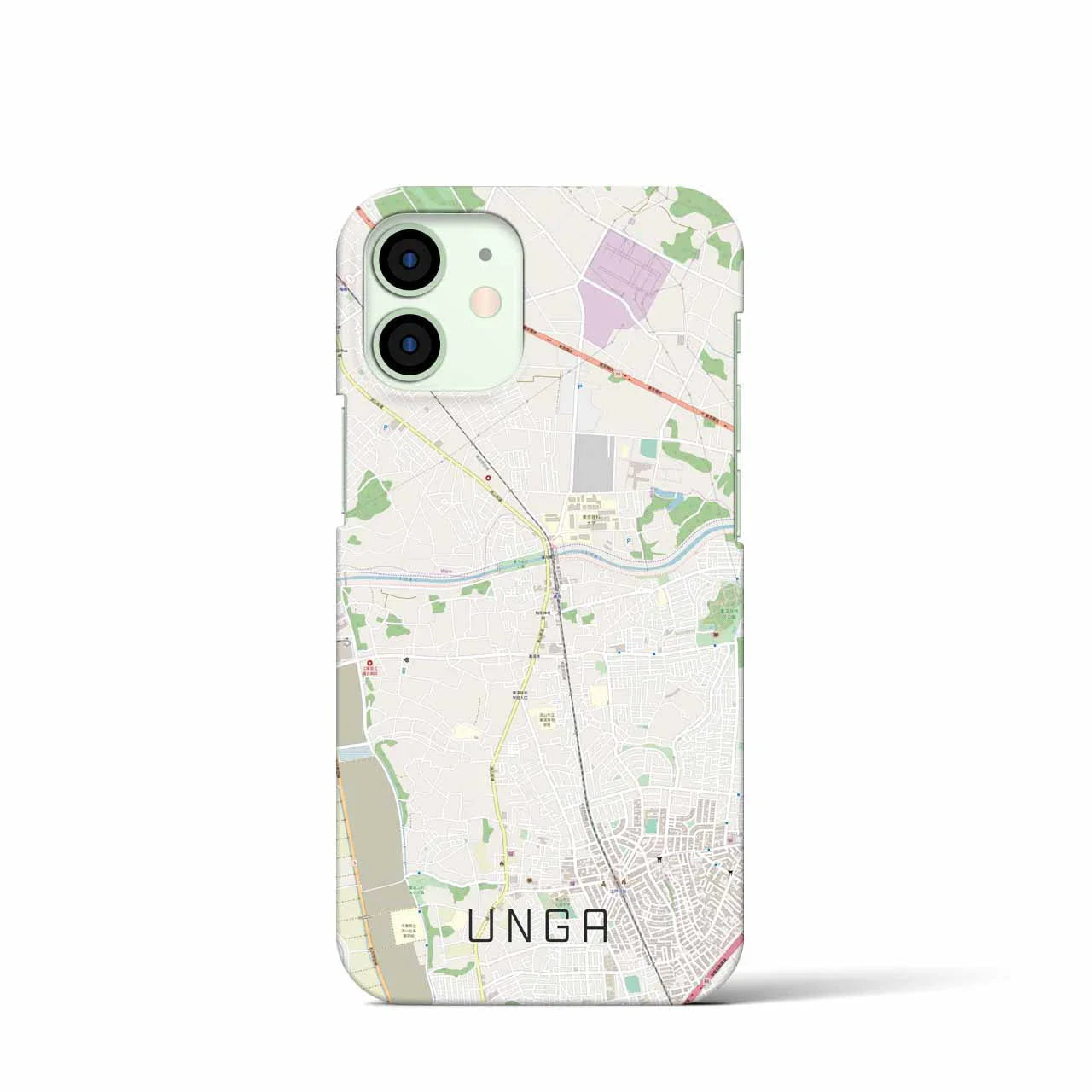 【運河(千葉県)】地図柄iPhoneケース(バックカバータイプ)