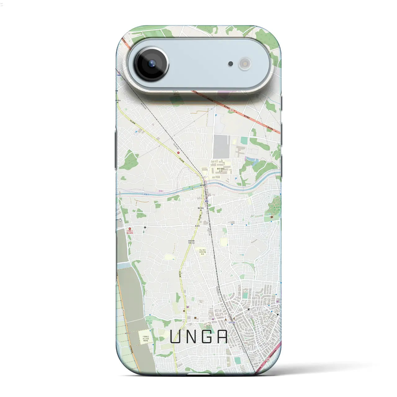 【運河(千葉県)】地図柄iPhoneケース(バックカバータイプ)