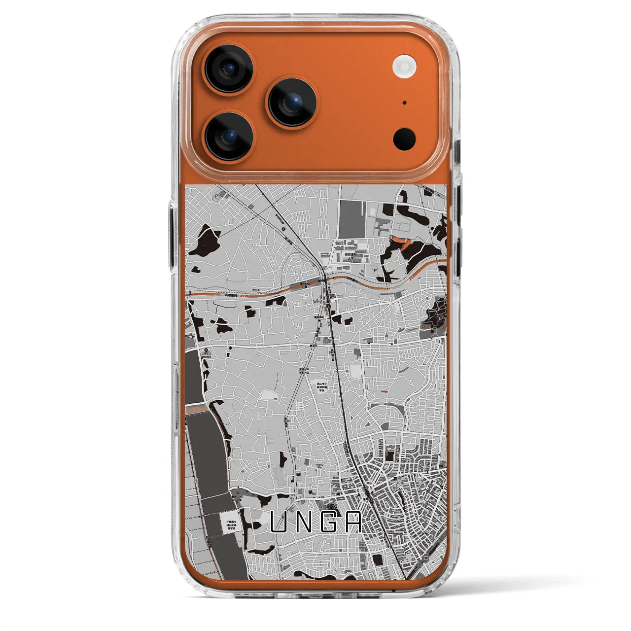 【運河(千葉県)】地図柄iPhoneケース(MagSafeタイプ)