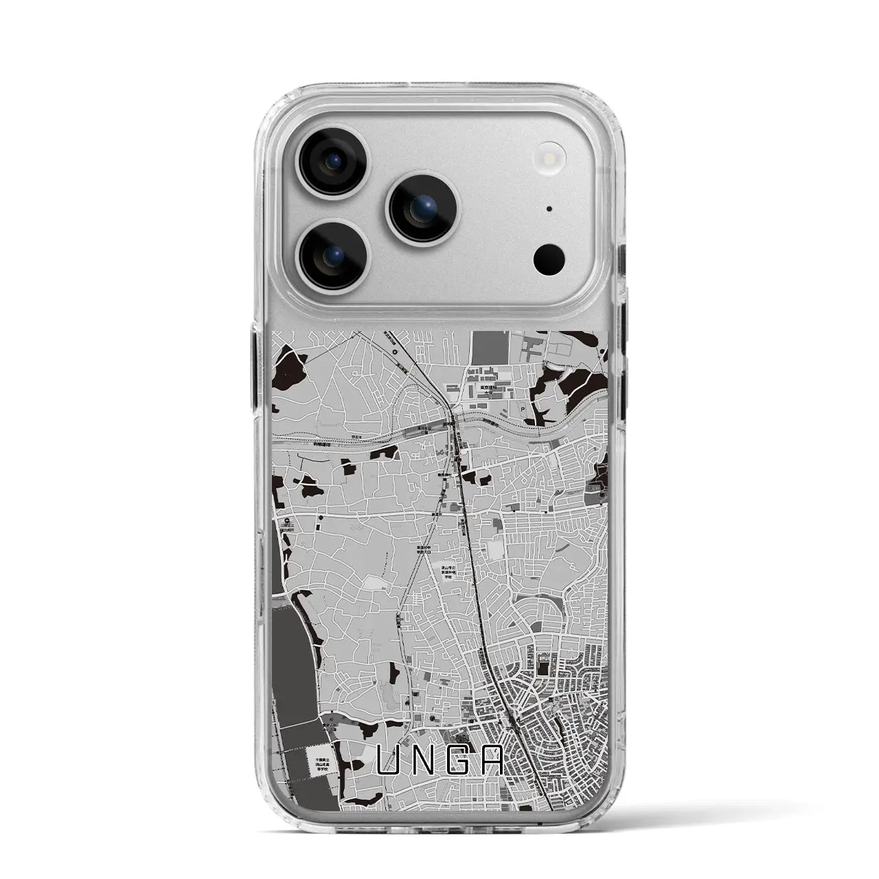 【運河(千葉県)】地図柄iPhoneケース(MagSafeタイプ)