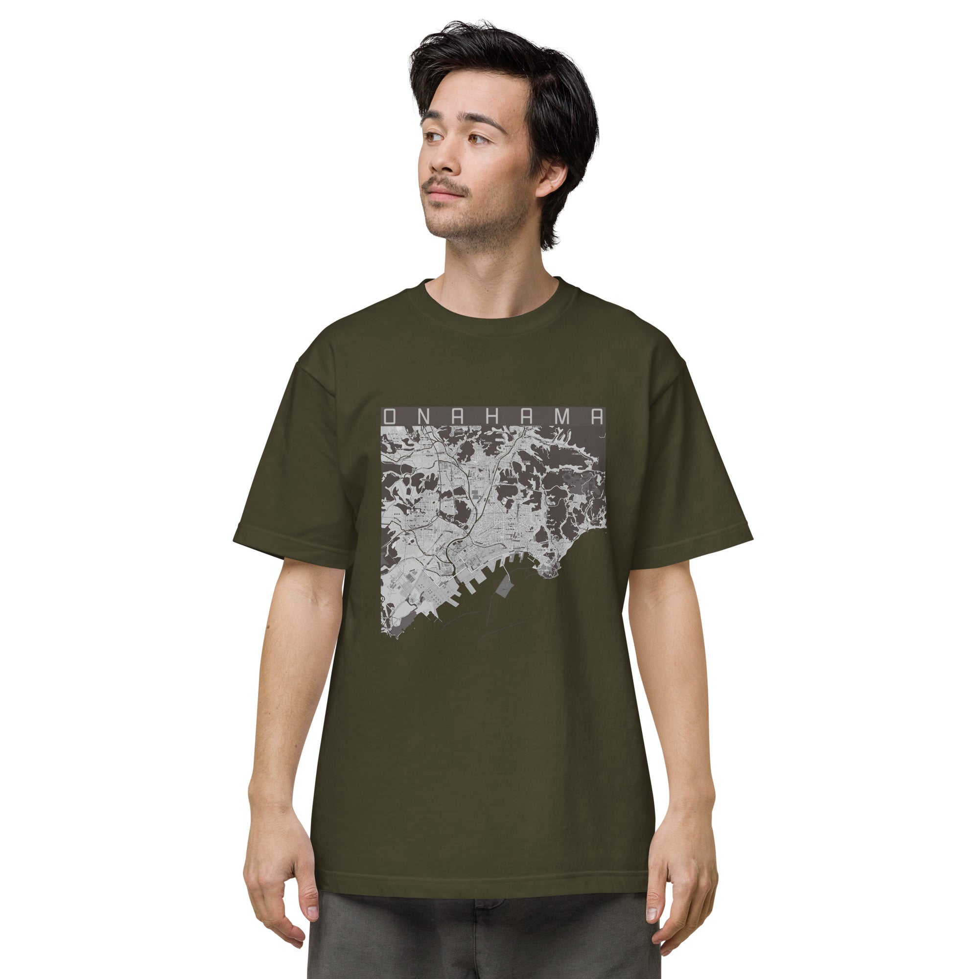 【小名浜(福島県)】地図柄ヘビーウェイトTシャツ