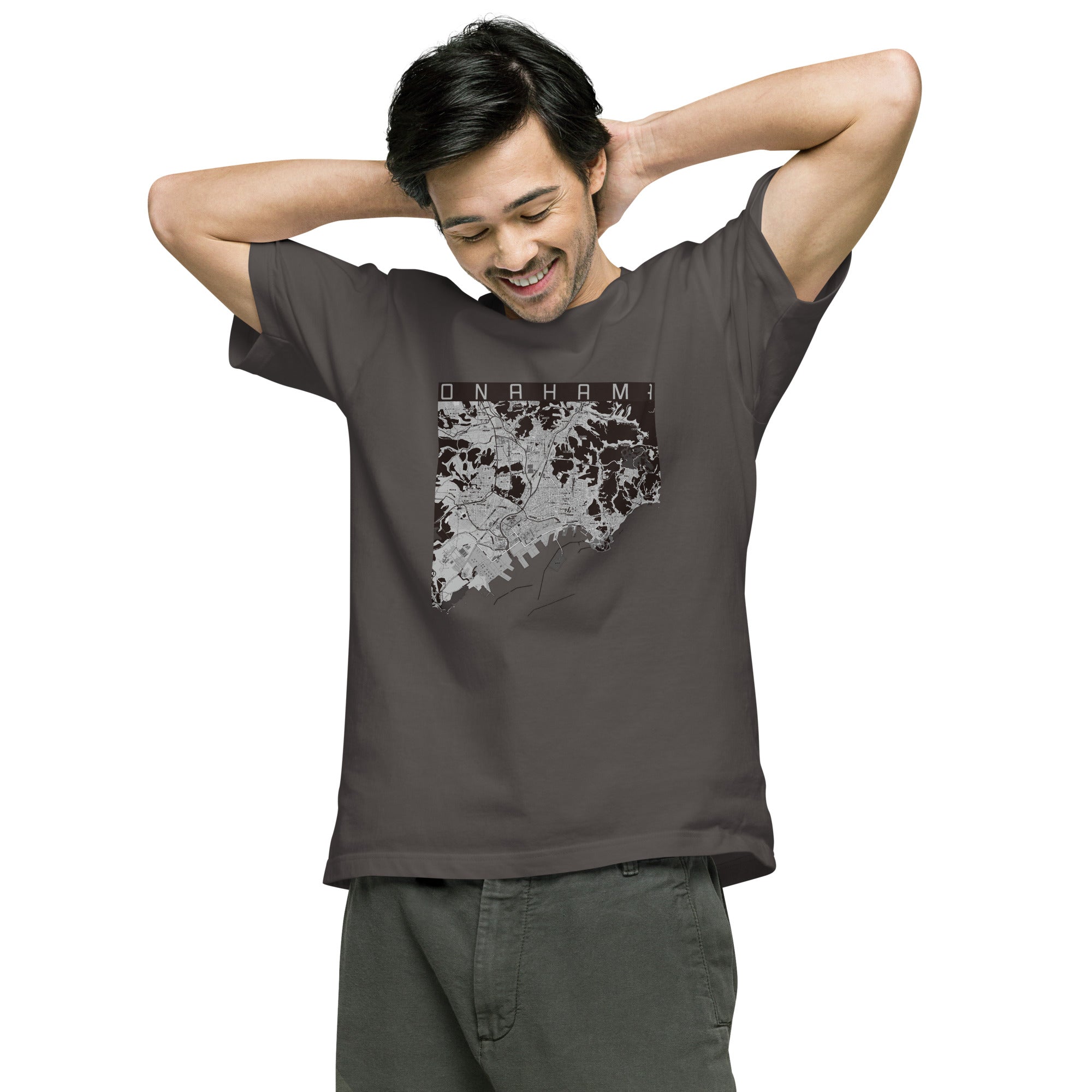 【小名浜(福島県)】地図柄ヘビーウェイトTシャツ