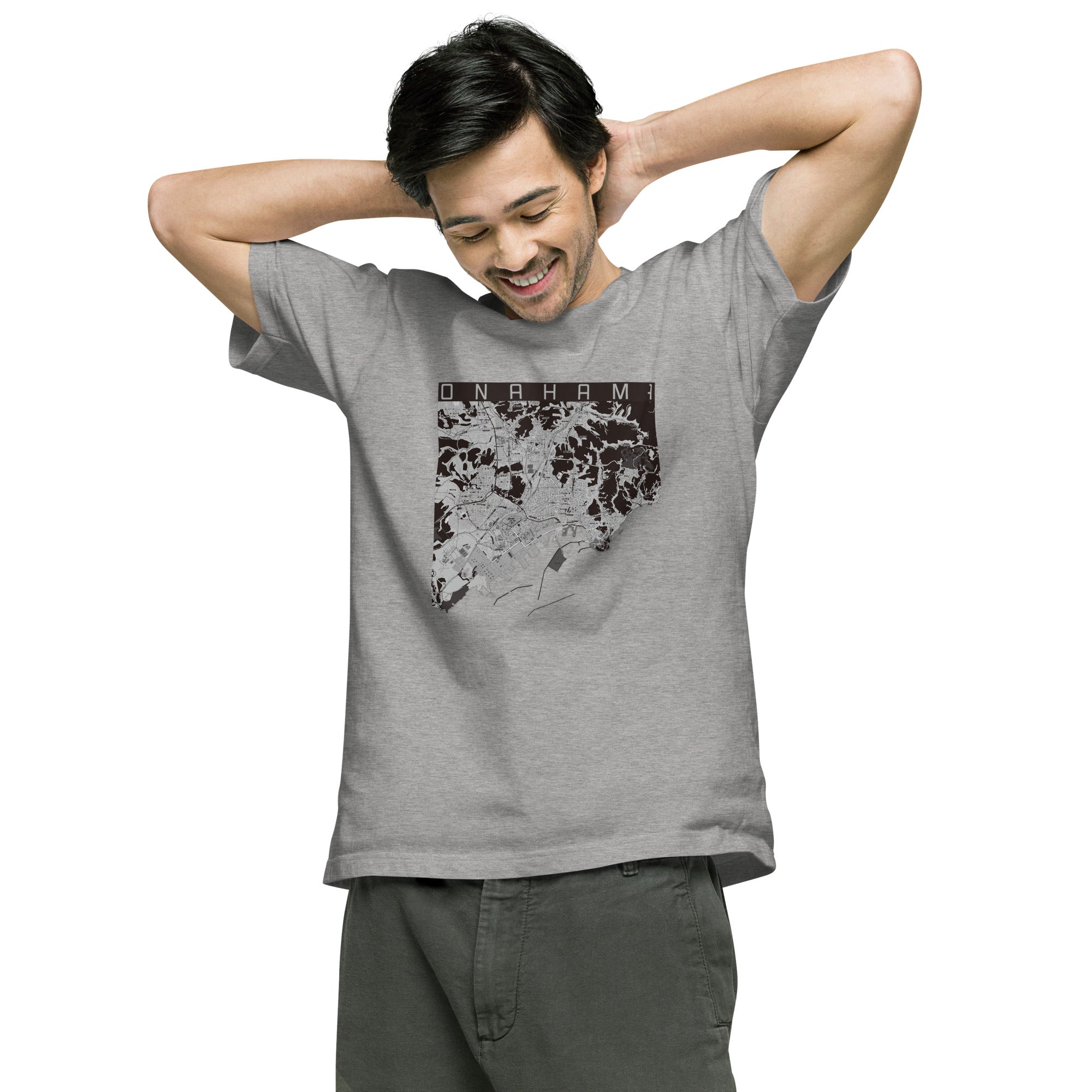 【小名浜(福島県)】地図柄ヘビーウェイトTシャツ