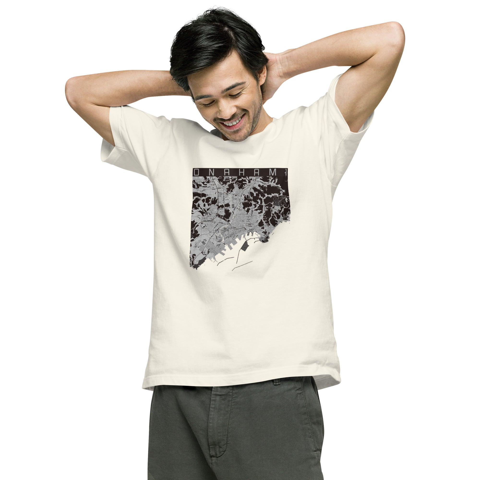 【小名浜(福島県)】地図柄ヘビーウェイトTシャツ