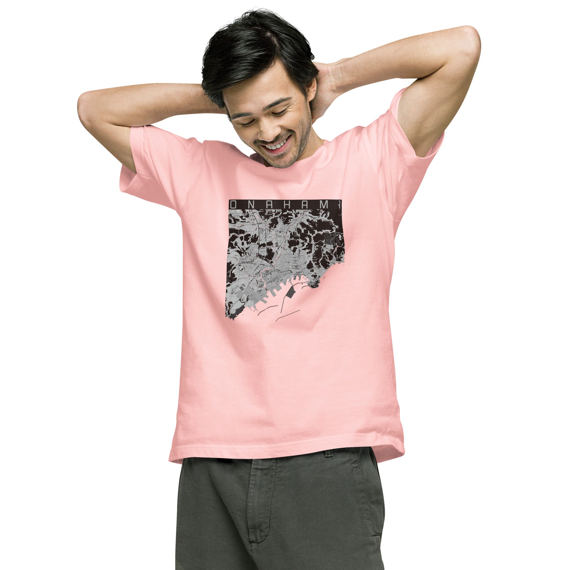 【小名浜(福島県)】地図柄ヘビーウェイトTシャツ