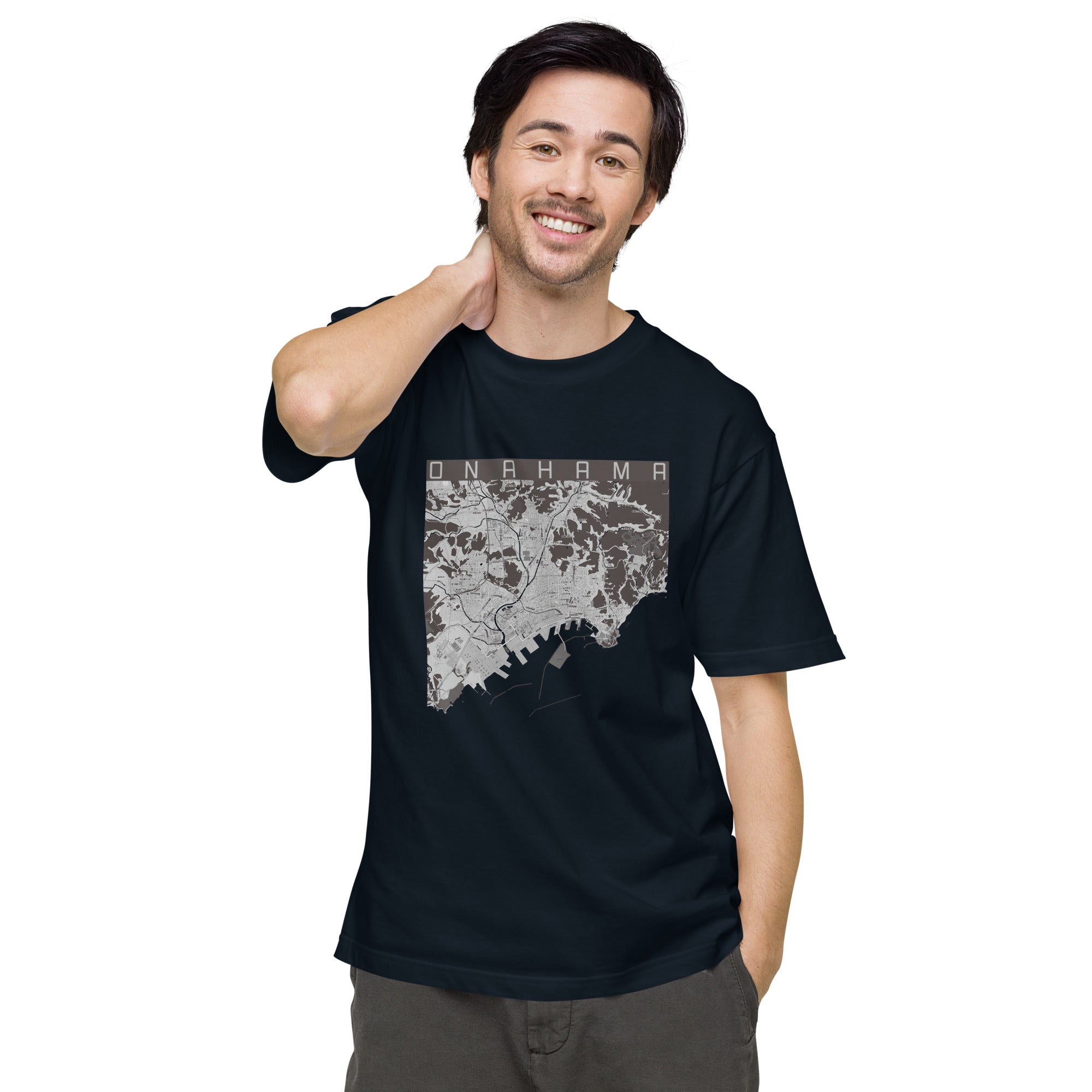 【小名浜(福島県)】地図柄ヘビーウェイトTシャツ