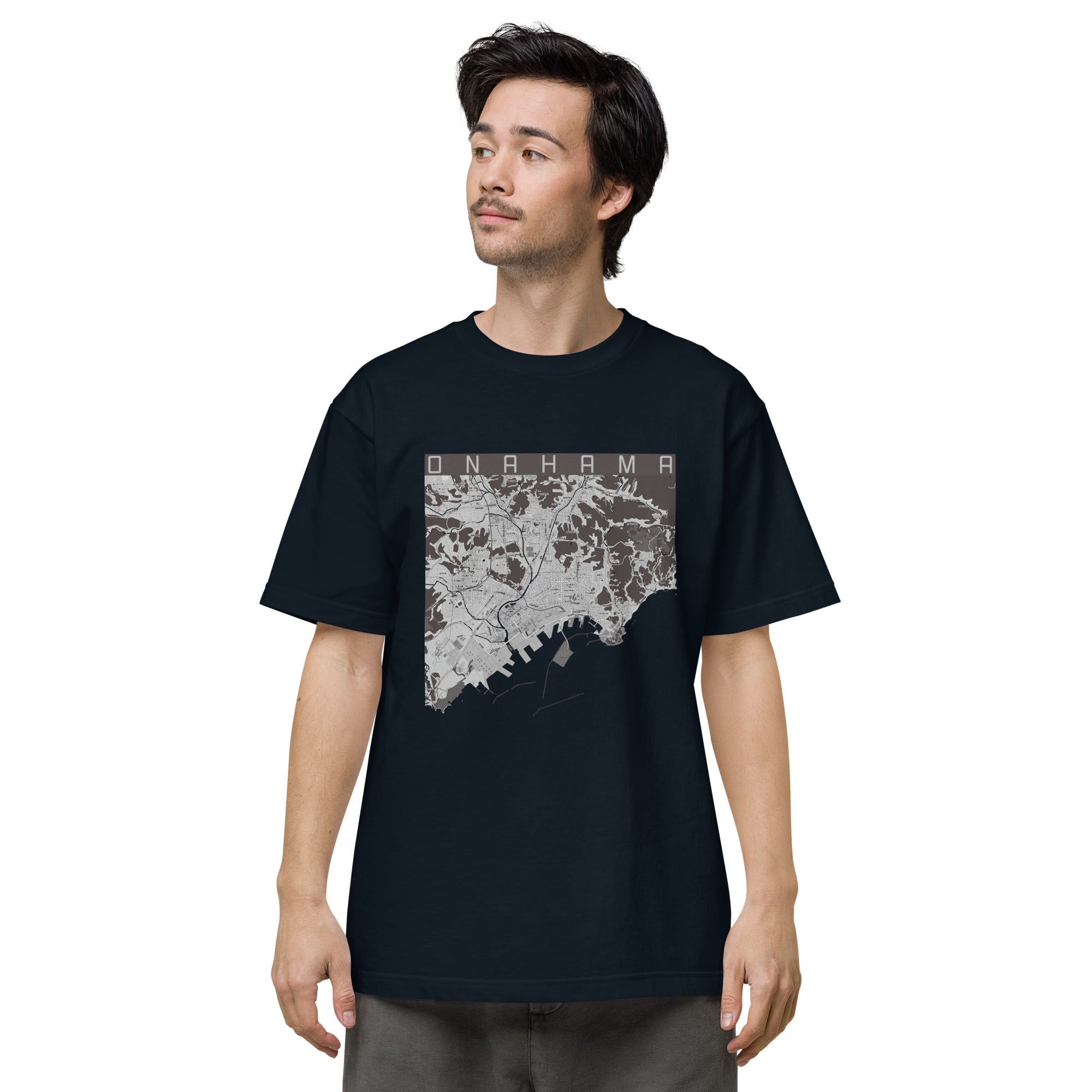 【小名浜(福島県)】地図柄ヘビーウェイトTシャツ